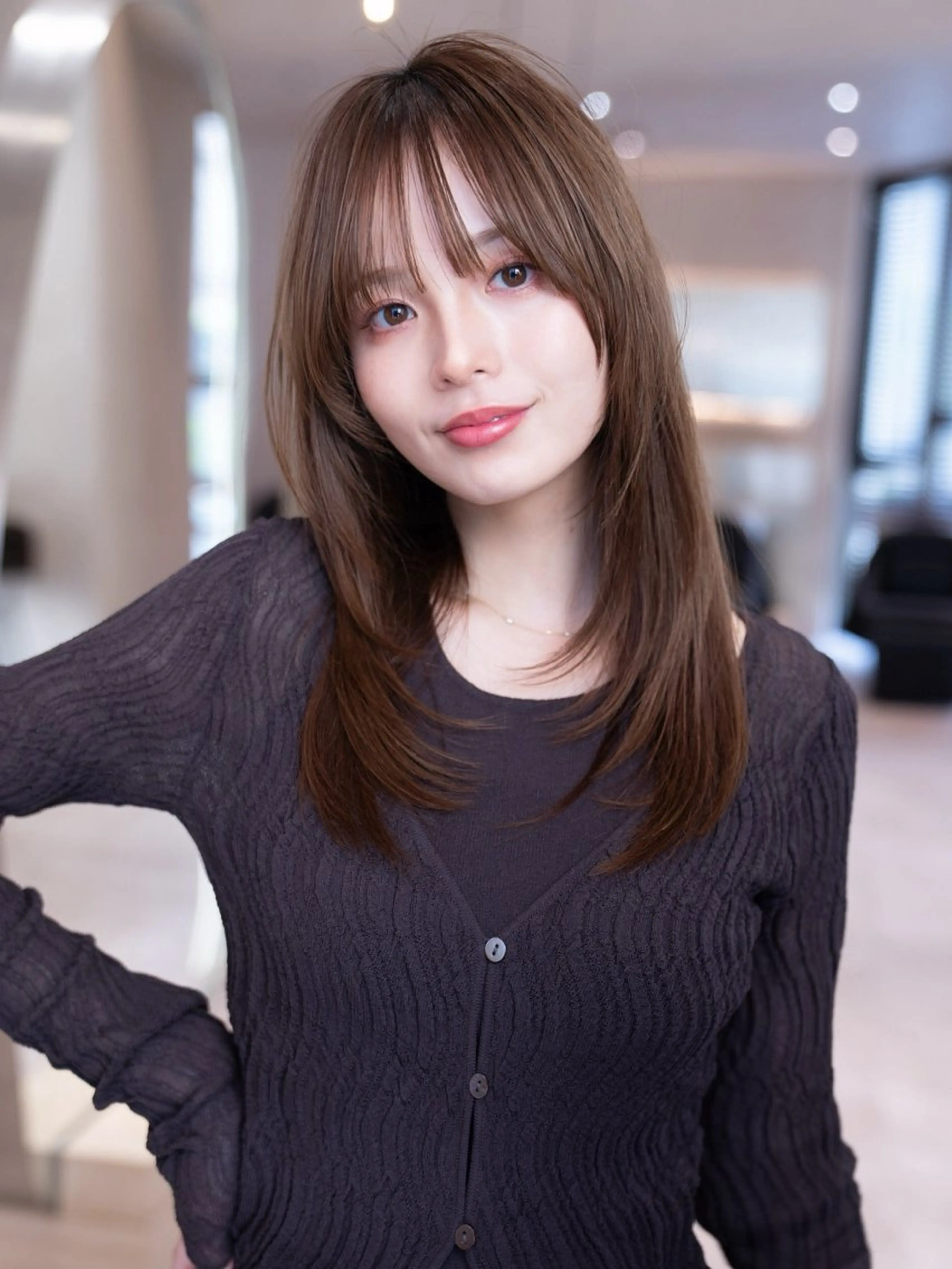 ロング カット ヘアカラー 渋谷/韓国レイヤー 艶カラー特化マサキのヘアスタイル