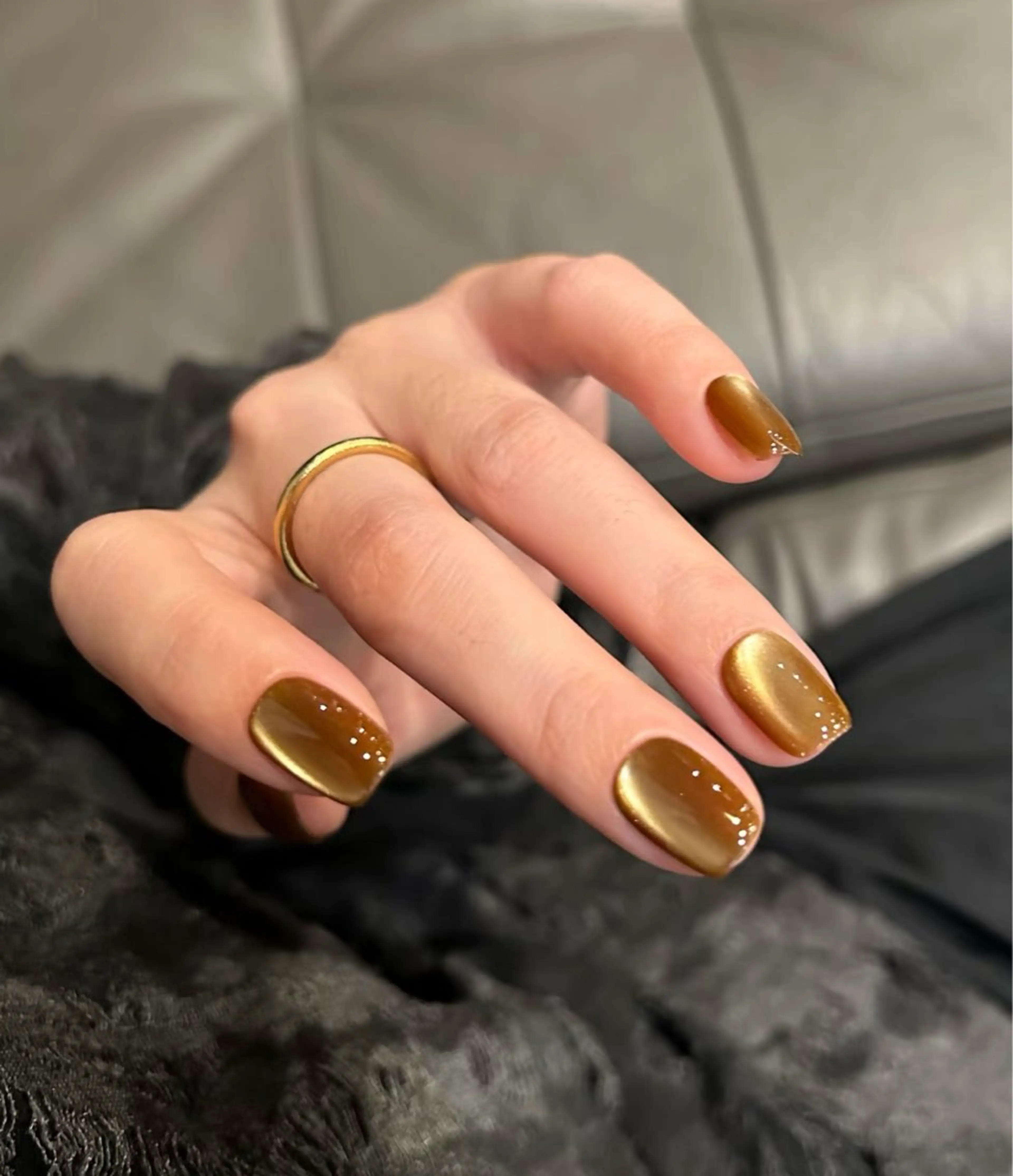 ミディアム めぐみのネイルサロン スタッフ練習のネイルデザイン