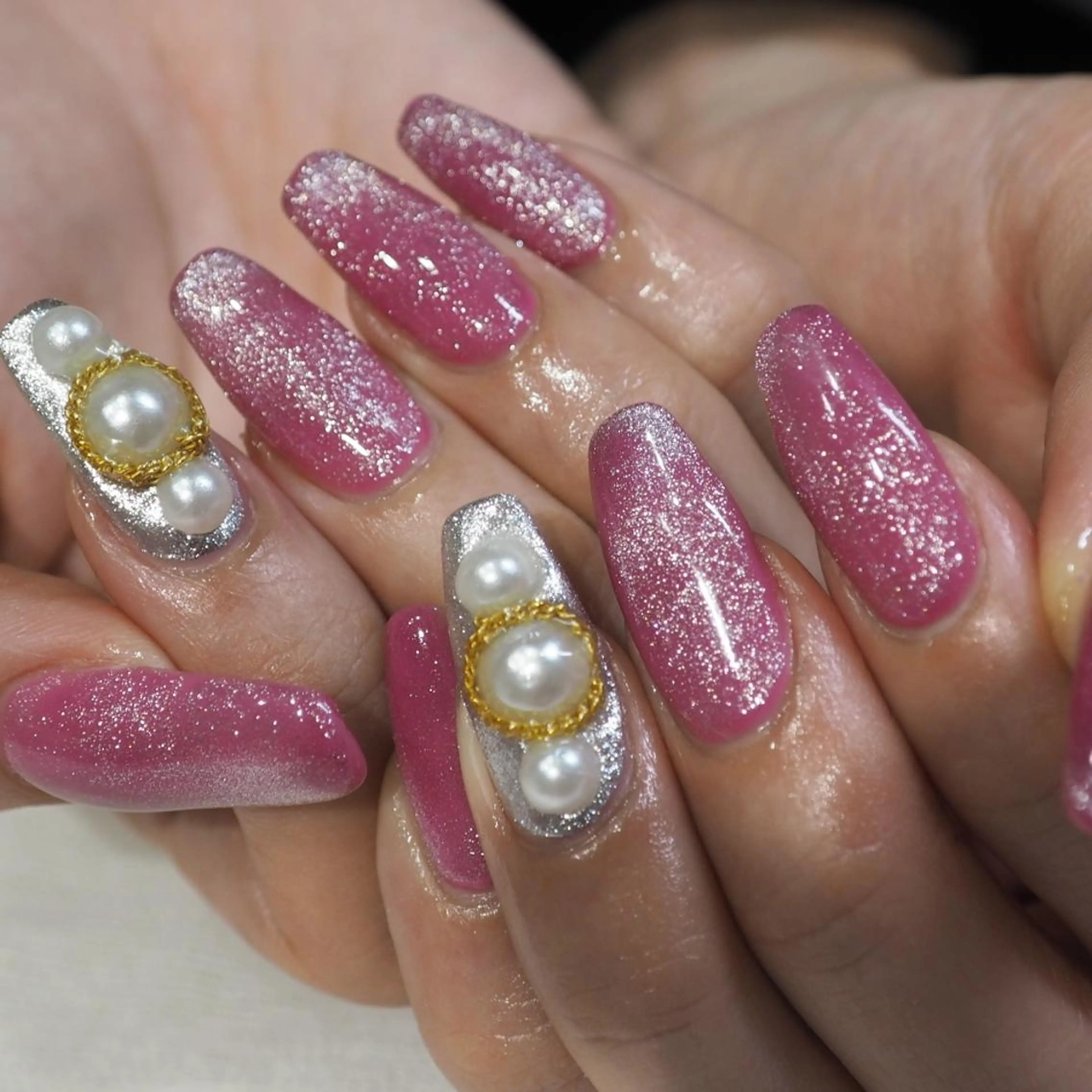 ネイル アートネイル マグネットネイル ハンドネイル infinity skyのネイルデザイン