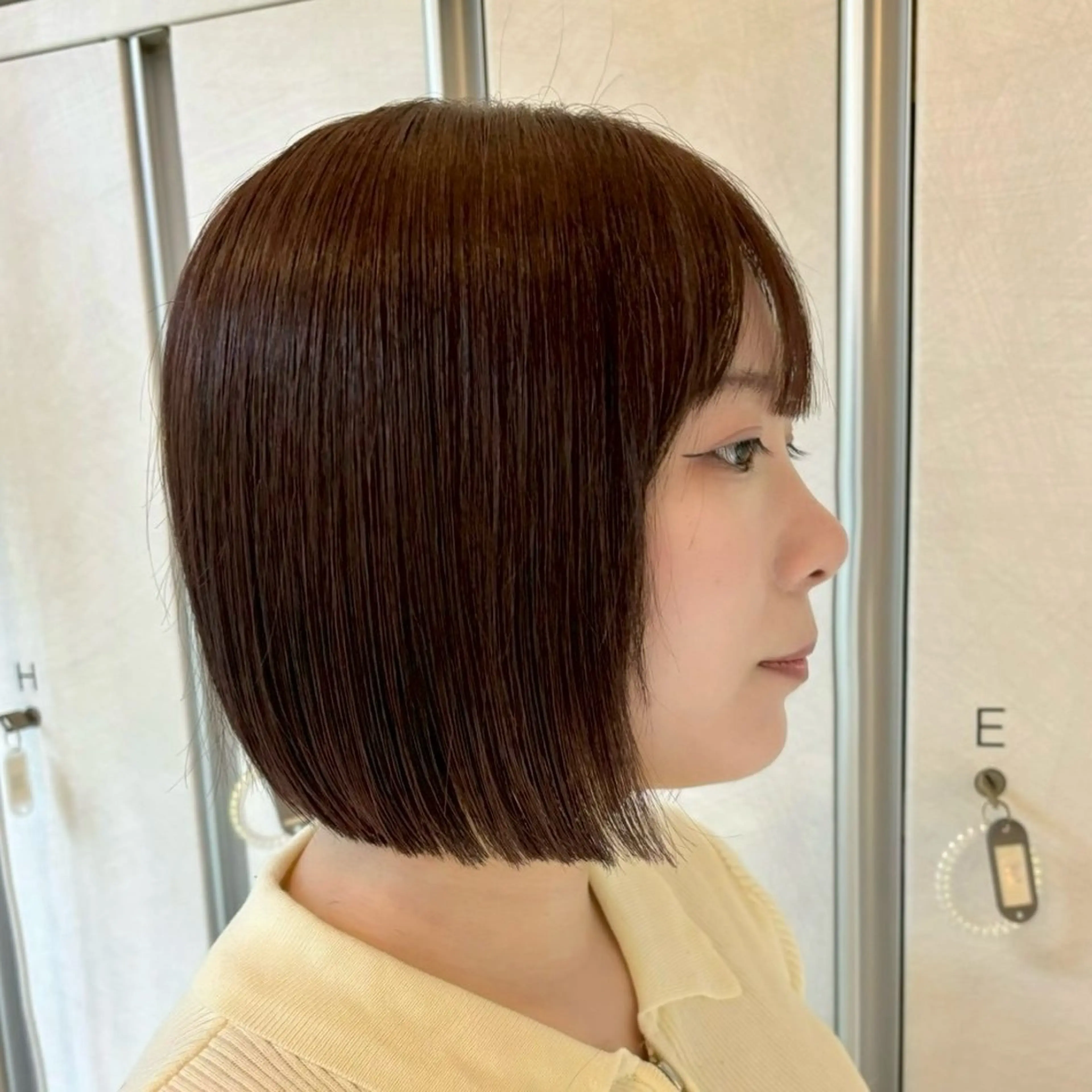 ショート カラー ブラウンカラー ピンクカラー ピンクブラウン ボブ カット ヘアカラー トリートメント ボブ/レイヤー/透明 感カラー/Dai🌿のヘアスタイル