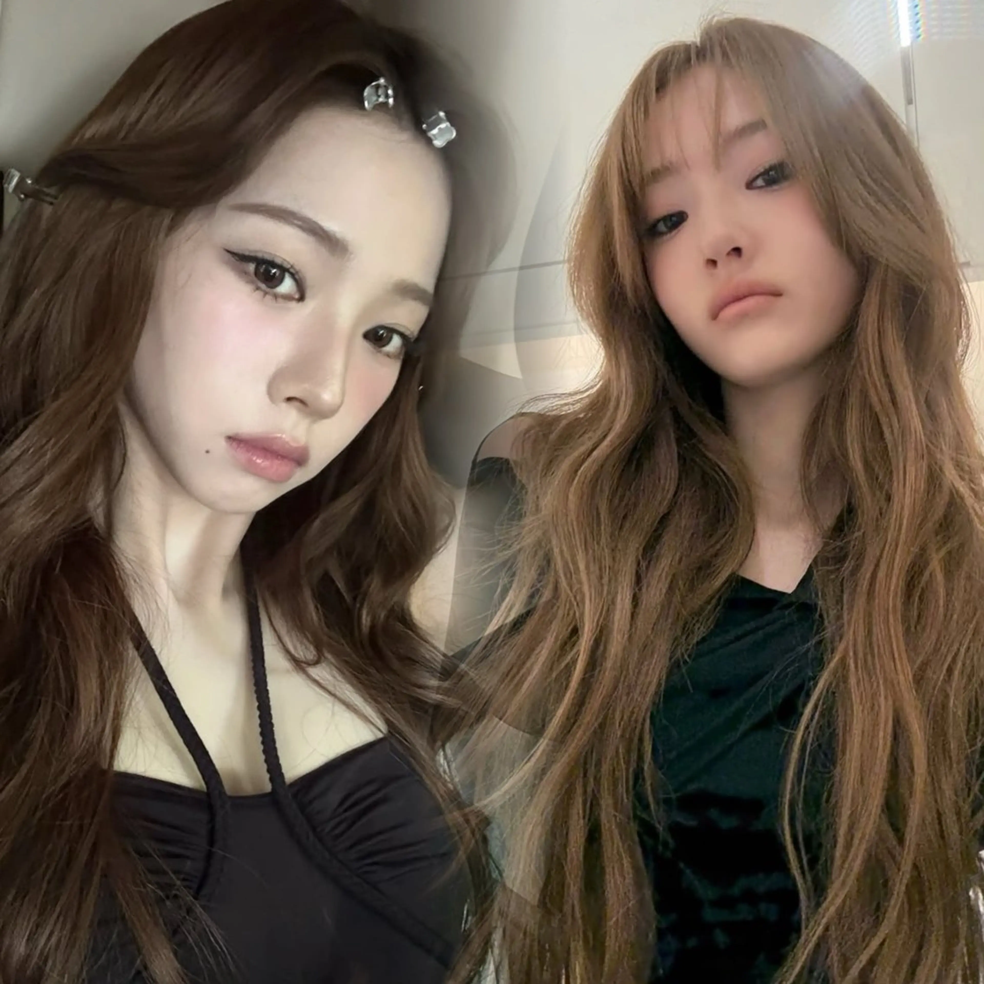 ロング カラー 韓国×ワンホン 艶カラー/ハヅキ🎀のヘアスタイル