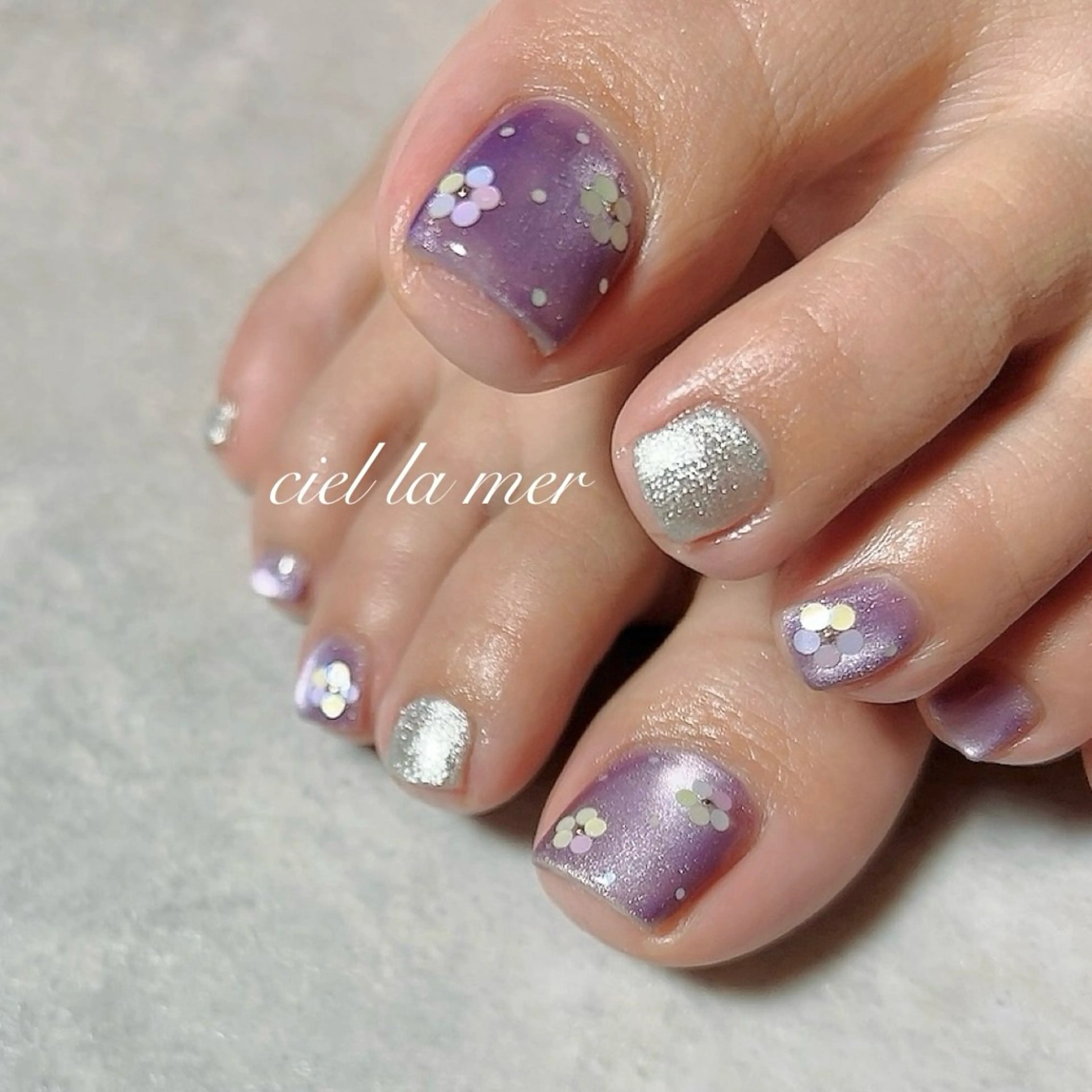 ネイル フットネイル ciel la merのネイルデザイン