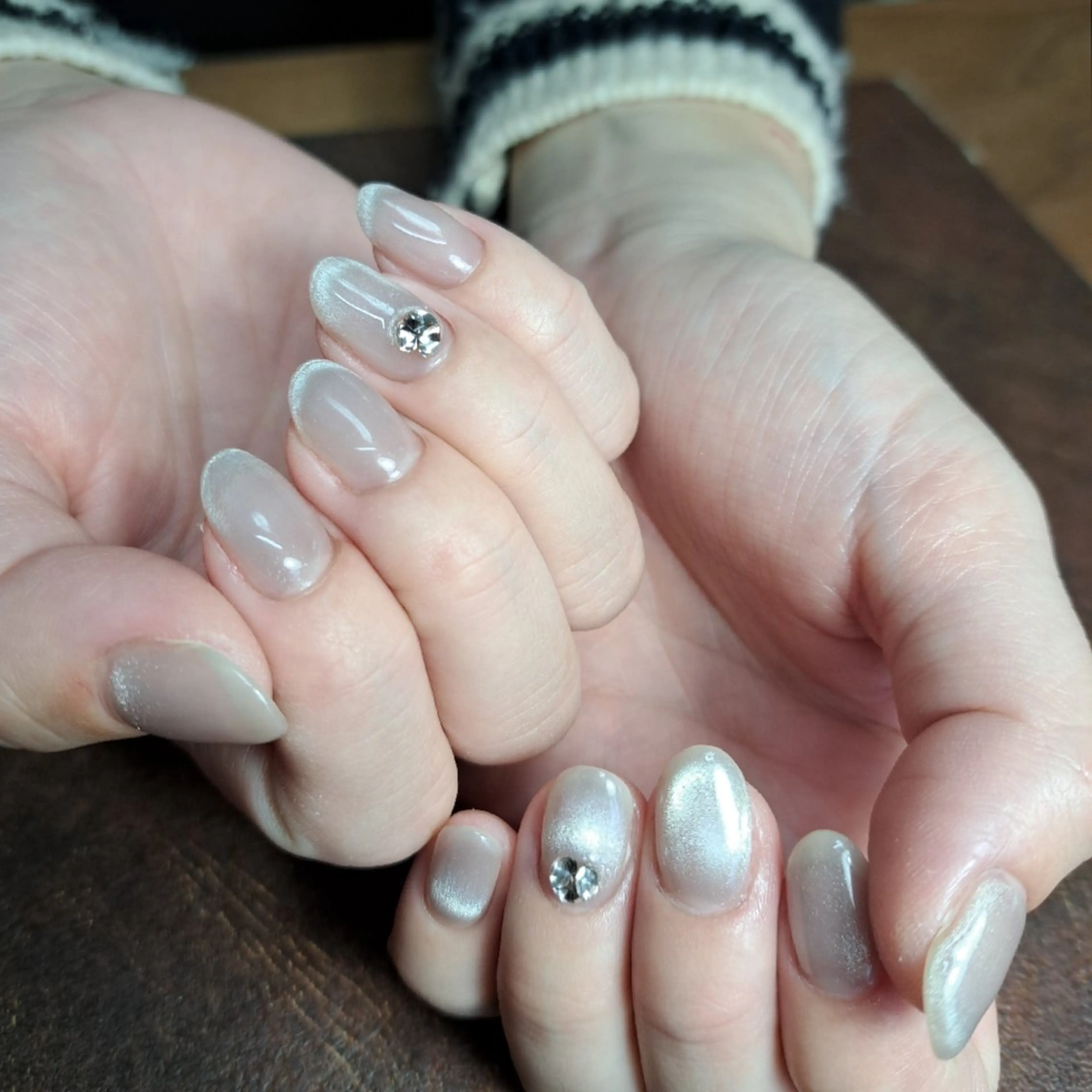 ネイル マグネットネイル ワンカラーネイル HAYASHI  Nのネイルデザイン