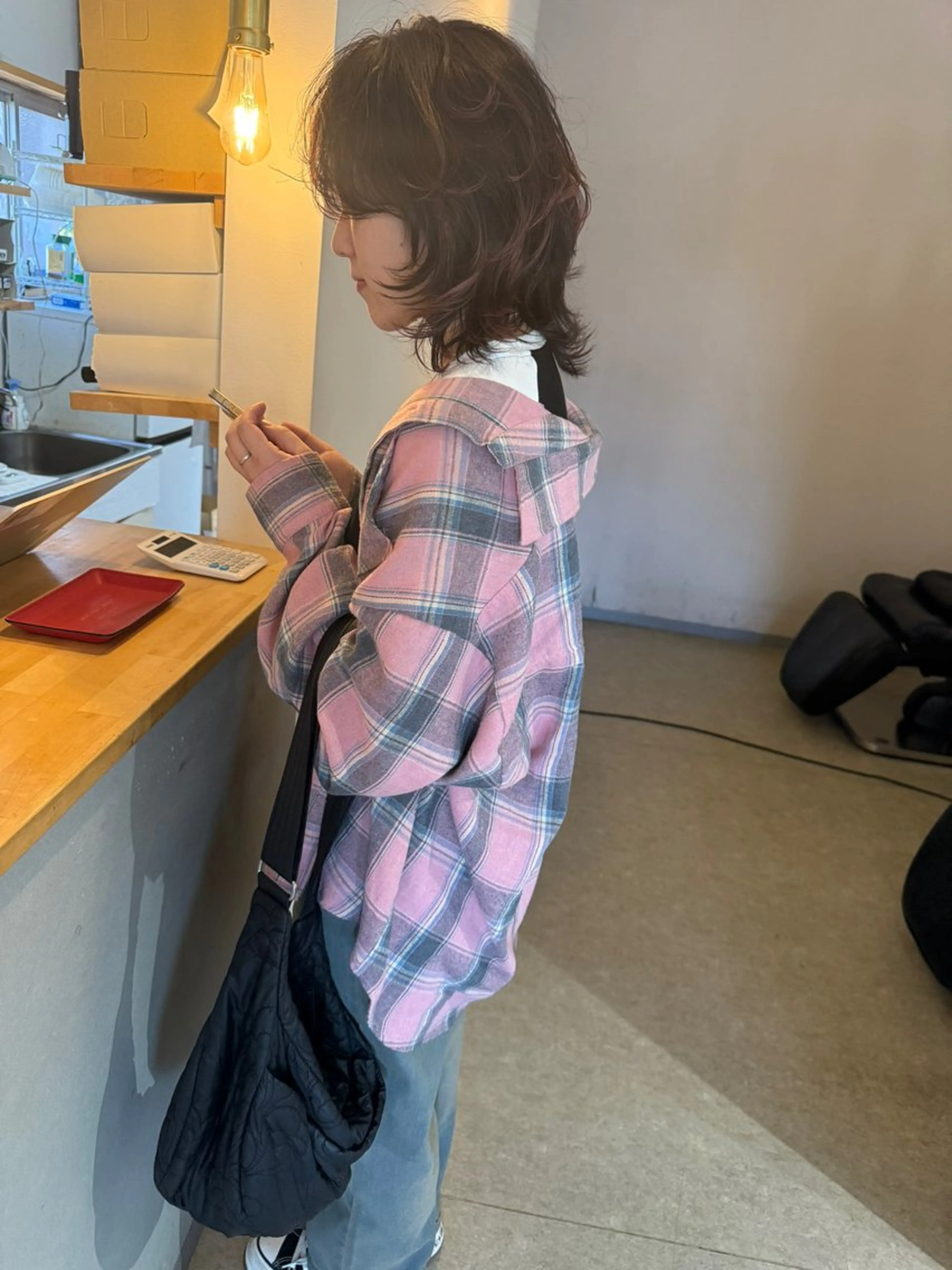ミディアム ショートボブ ボブ 髪質改善 ウルフカット カット ヘアカラー トリートメント suii..hair designのヘアスタイル