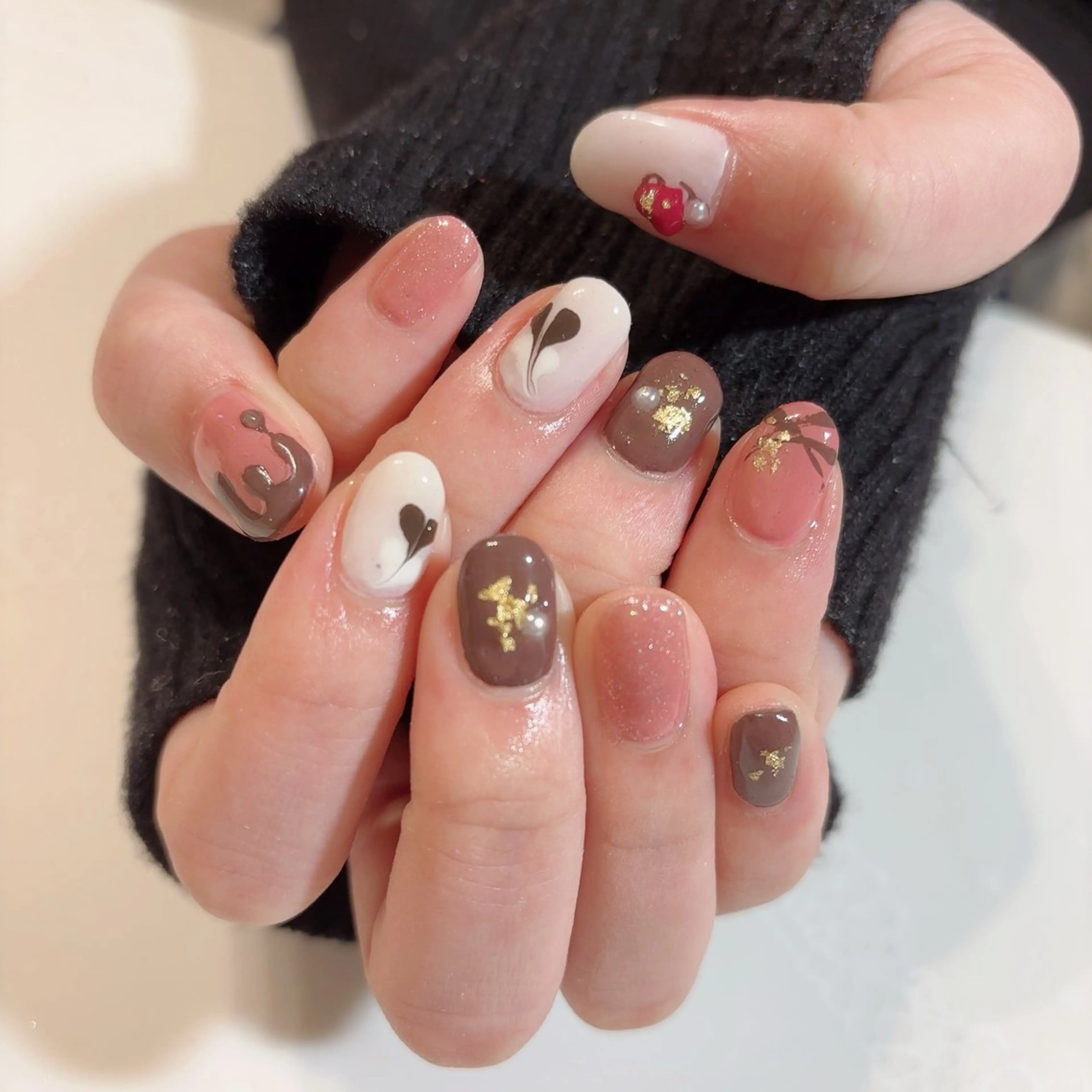 ネイル バレンタイン ハンドネイル * haruのネイルデザイン