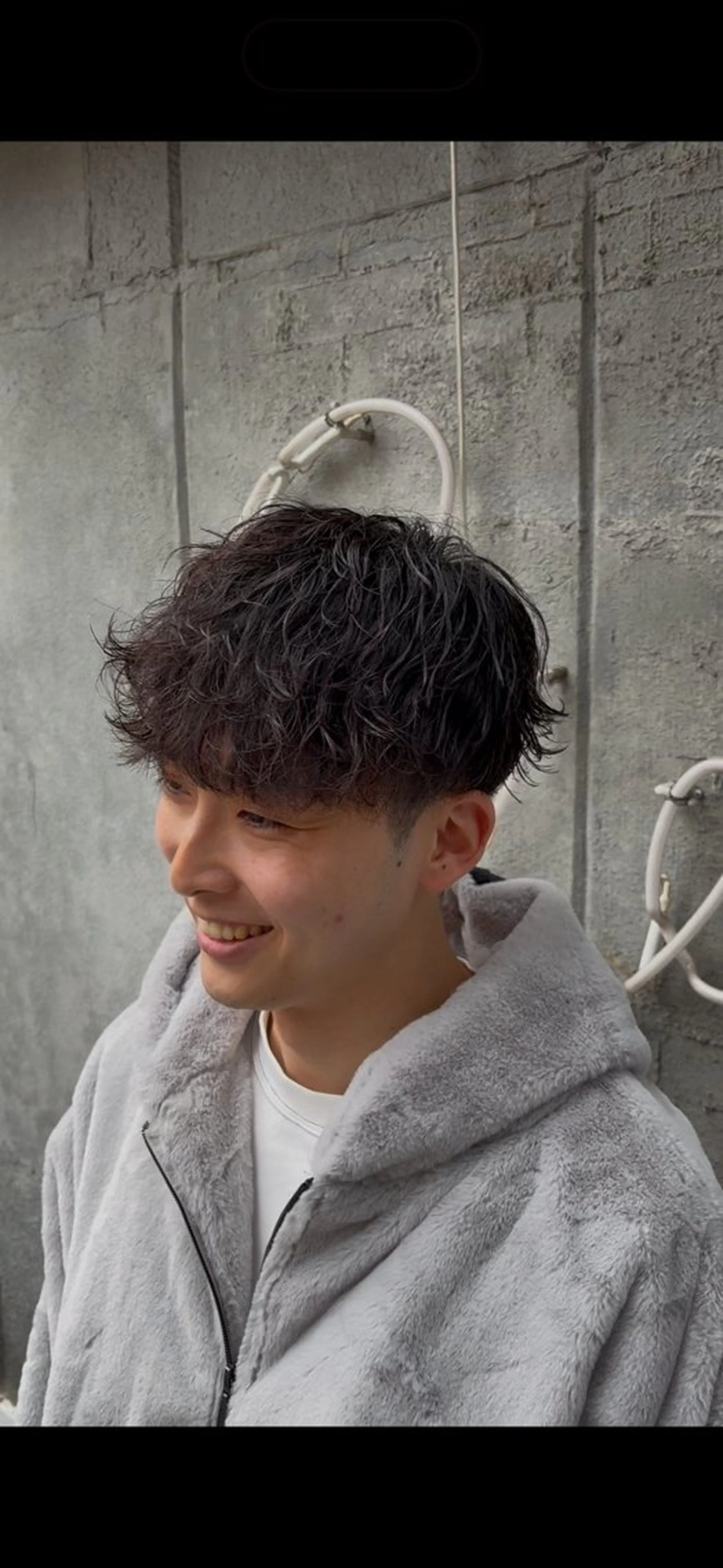 ショート パーマ メンズ メンズパーマ 波巻きパーマ BELO/ yuzuのヘアスタイル