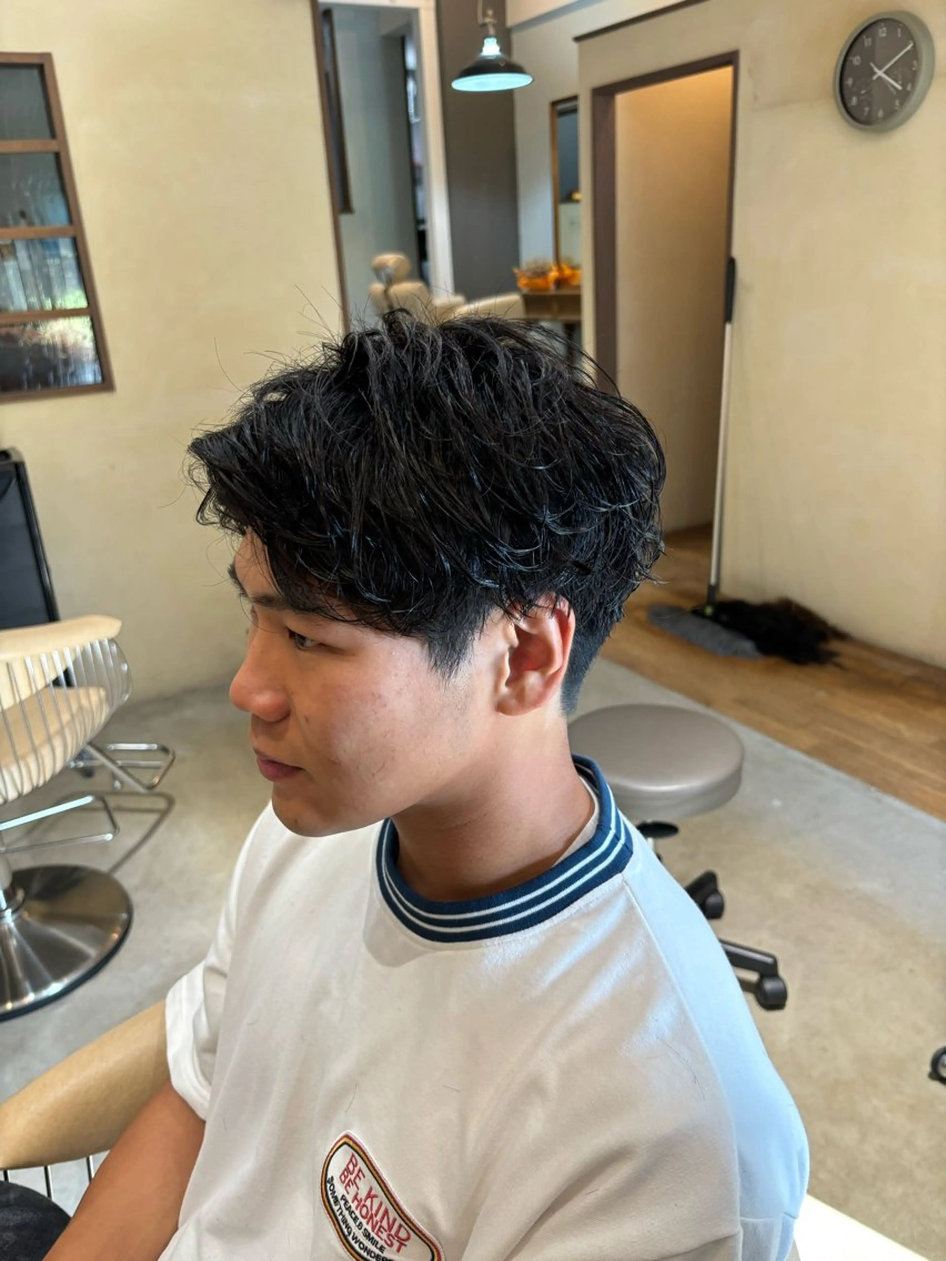 ショート メンズ カット パーマ 鹿児島 TSUBASAのヘアスタイル