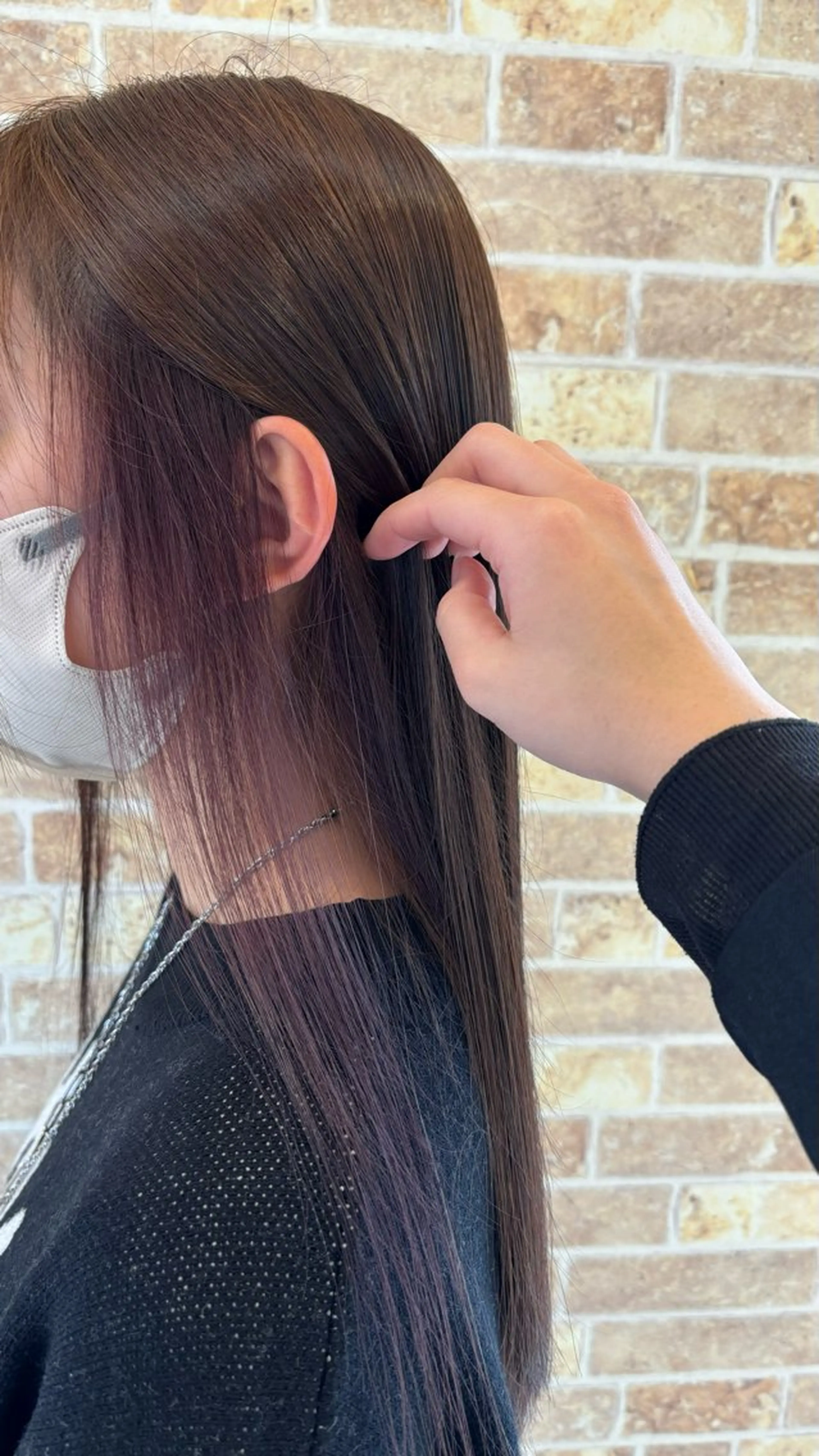 カラー ヘアカラー 温水 愛華のヘアスタイル