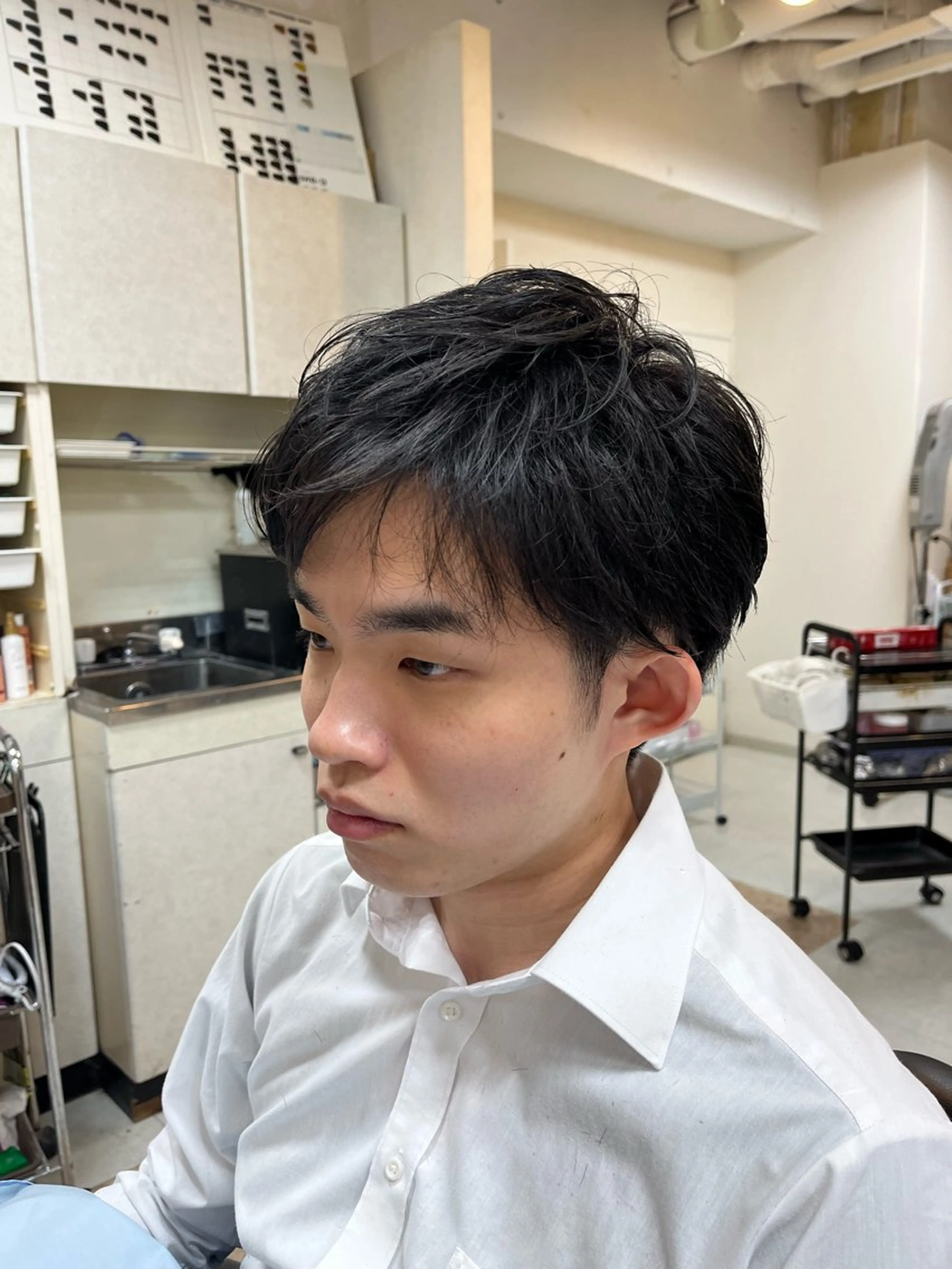 セミロング メンズ ✂︎men's hair✂︎立石亮のヘアスタイル