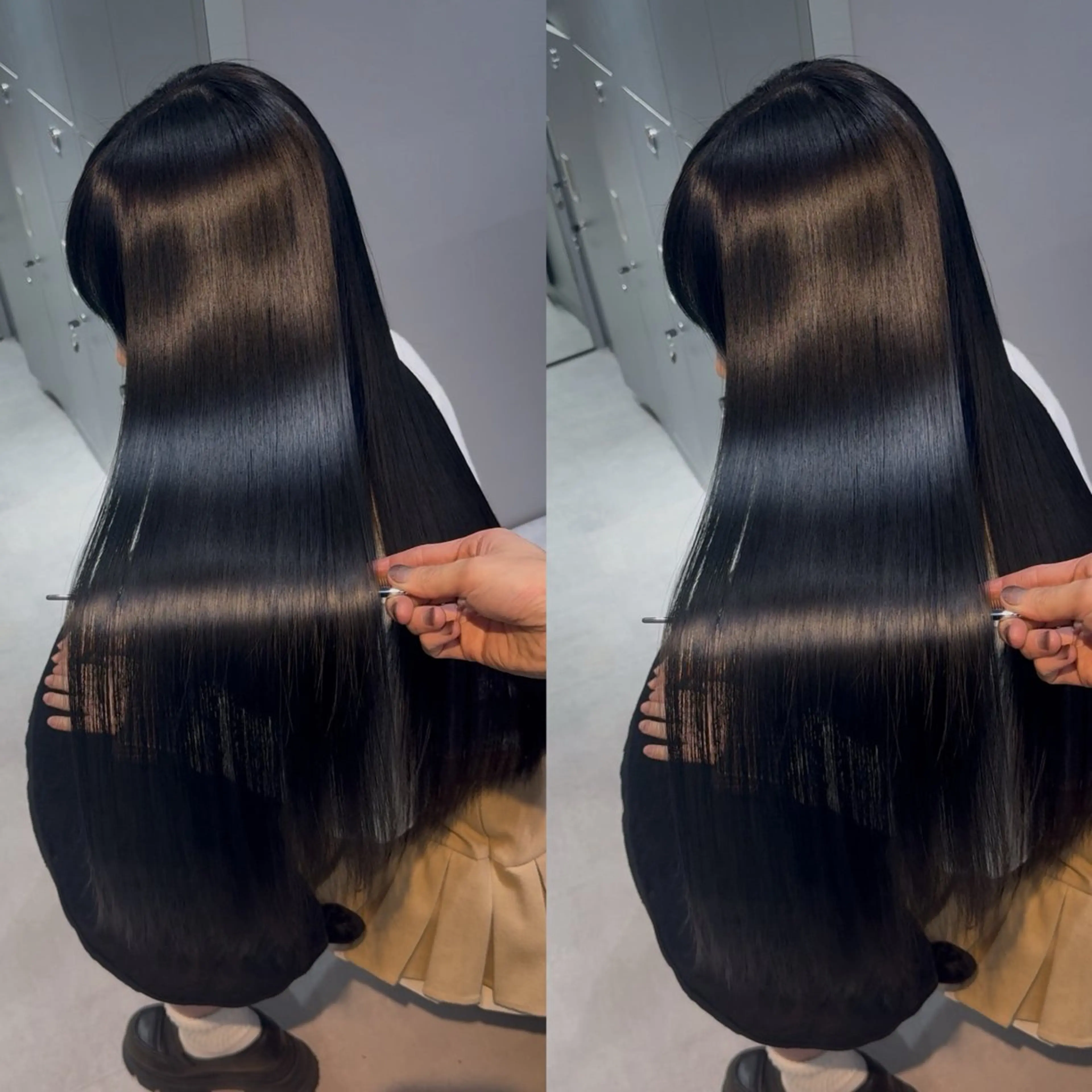 ロング カラー ブリーチ 髪質改善 縮毛矯正 トリートメント 酸性ストレート カット ヘアカラー 縮毛矯正 トリートメント 新宿/髪質改善支持率 Ｎｏ．1💍yasuのヘアスタイル