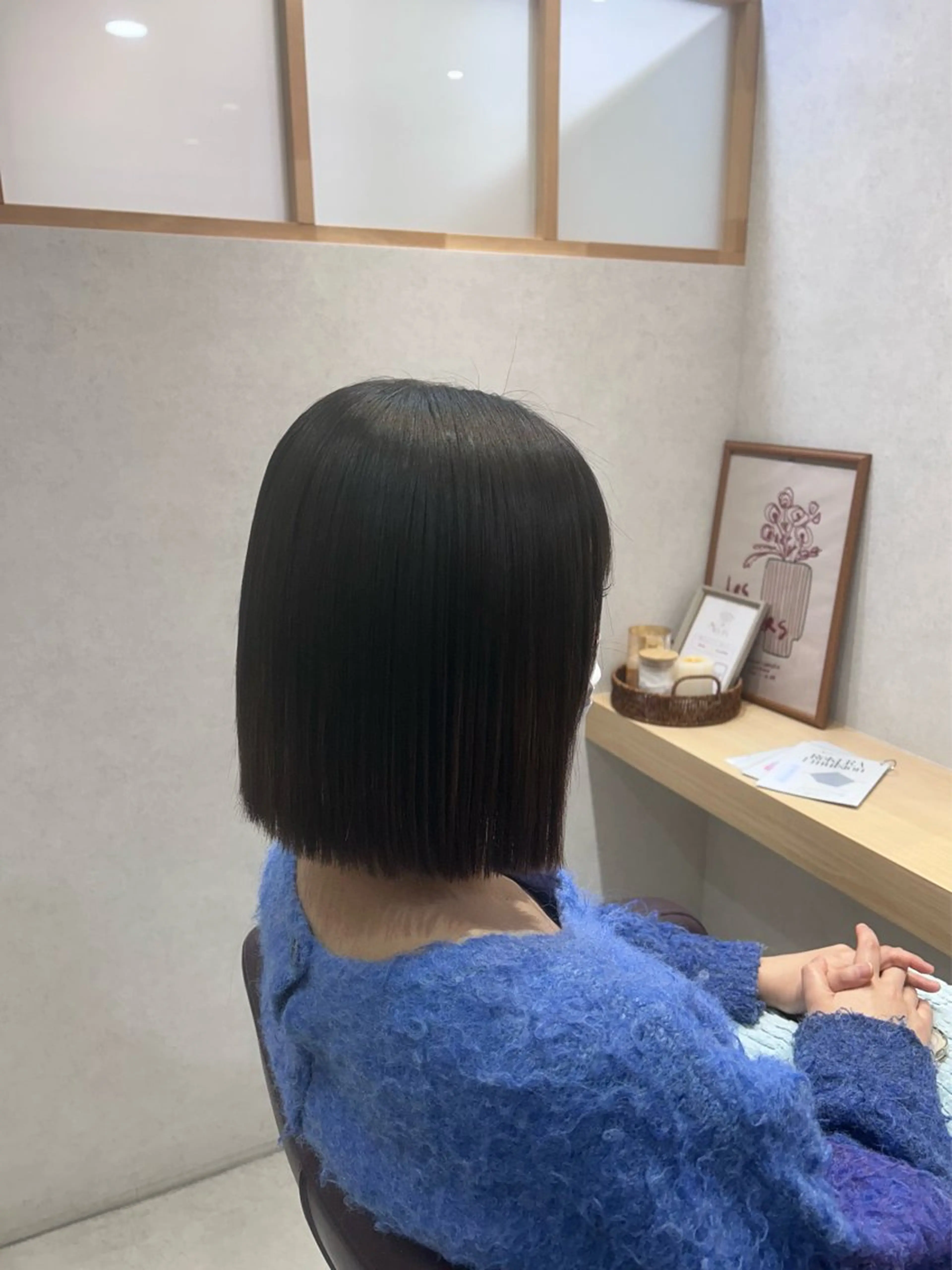 ミディアム ボブ 韓国風ヘア Mao 🎀bob Oliveカラー🌿のヘアスタイル