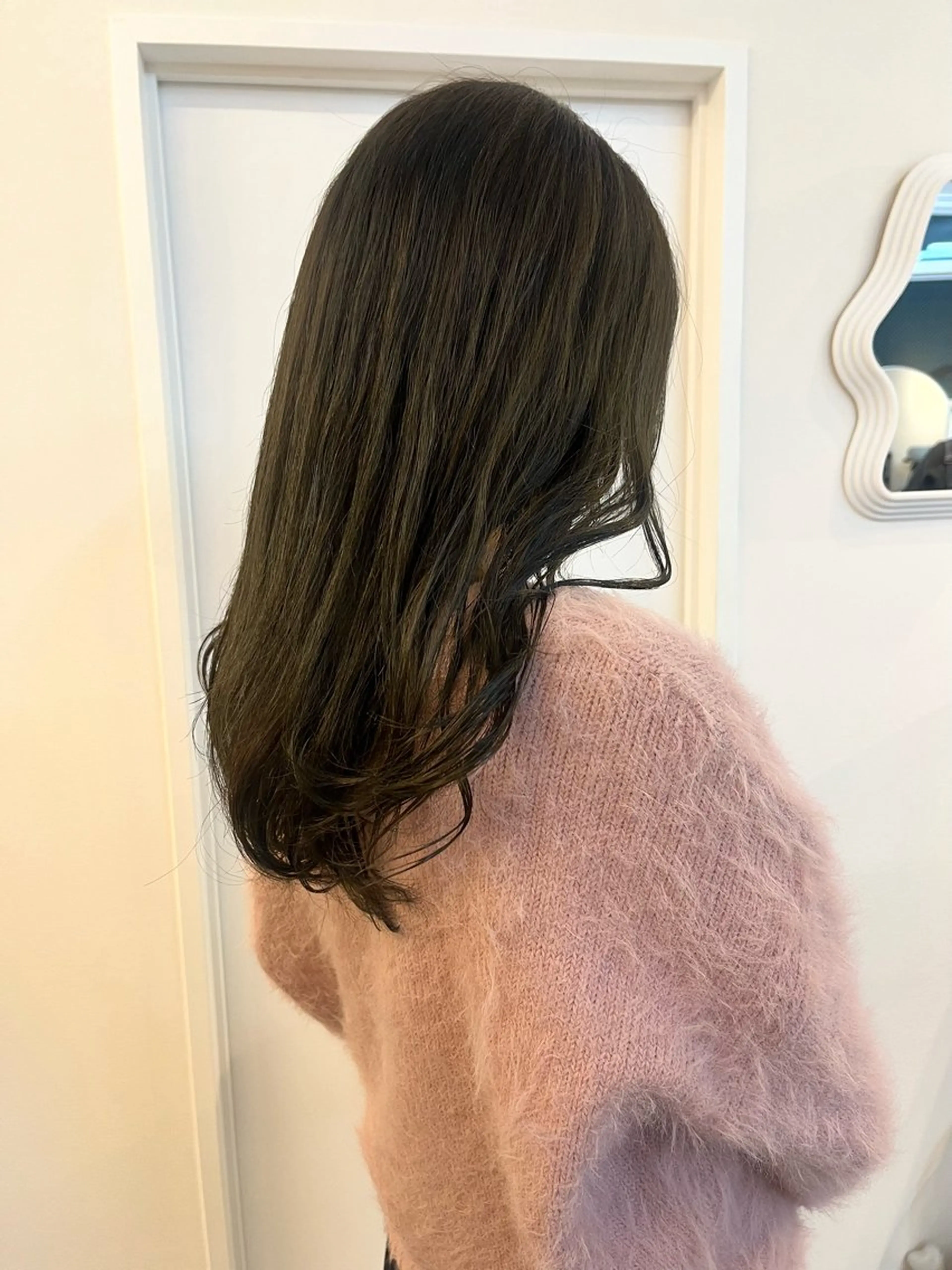 ロング カラー 透明感カラー オリーブカラー レイヤーカット/韓国 ヘア/ honokaのヘアスタイル