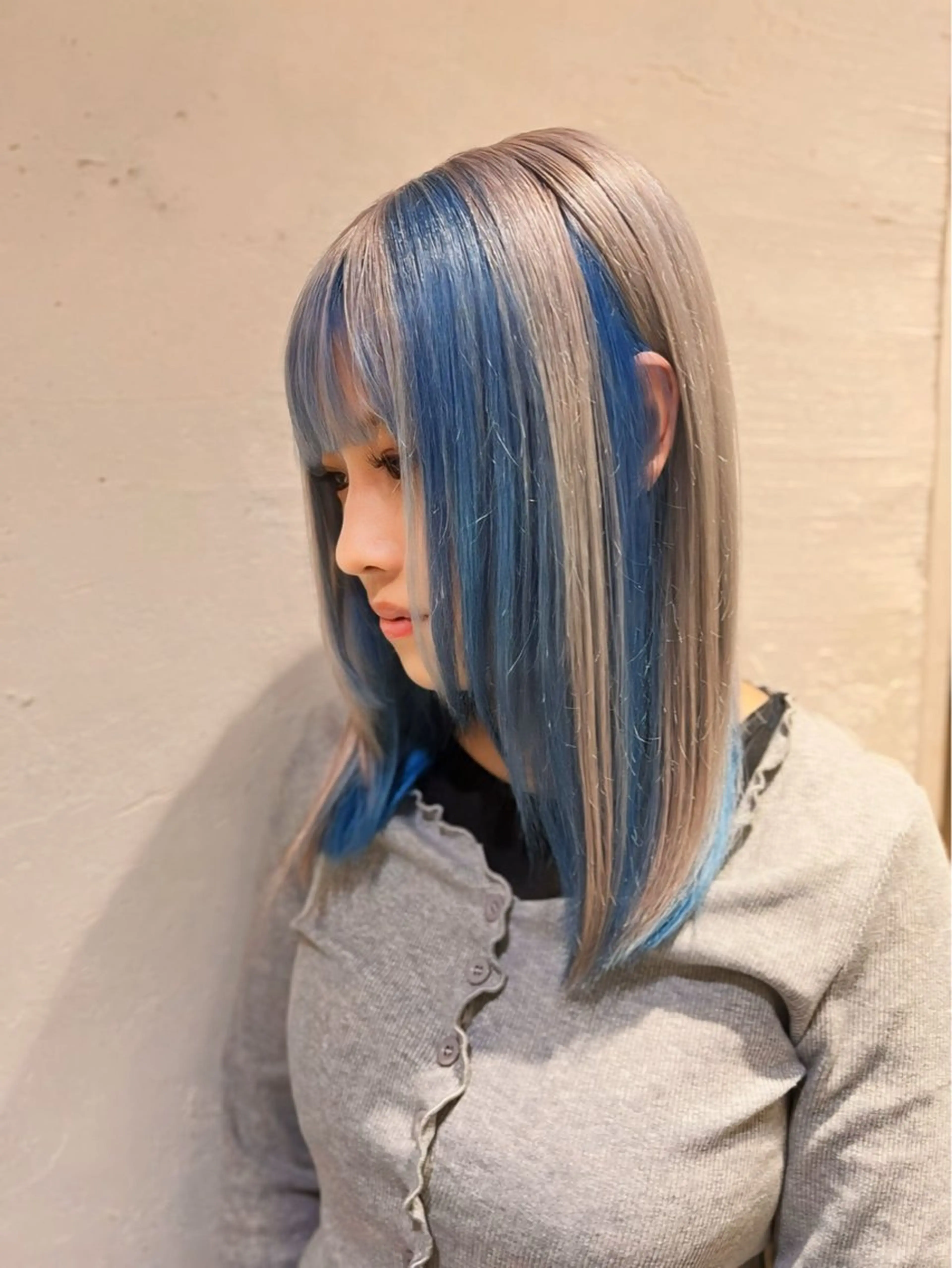 セミロング ヘアカラー トリートメント 🍯傷ませないカラー 髪質改善🍯彪雅のヘアスタイル