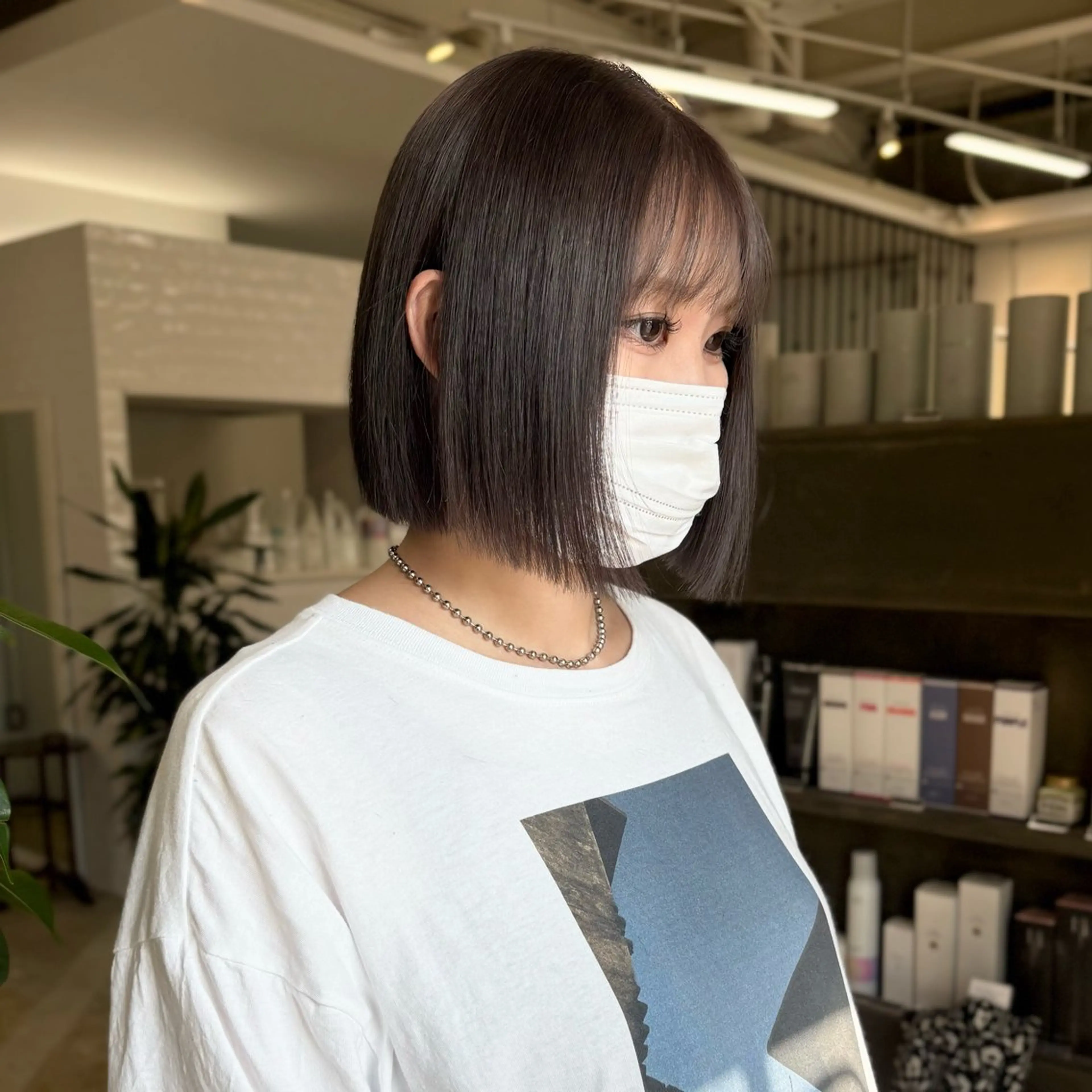 ショート カラー グレージュ ヘアカラー souco/ moenoのヘアスタイル