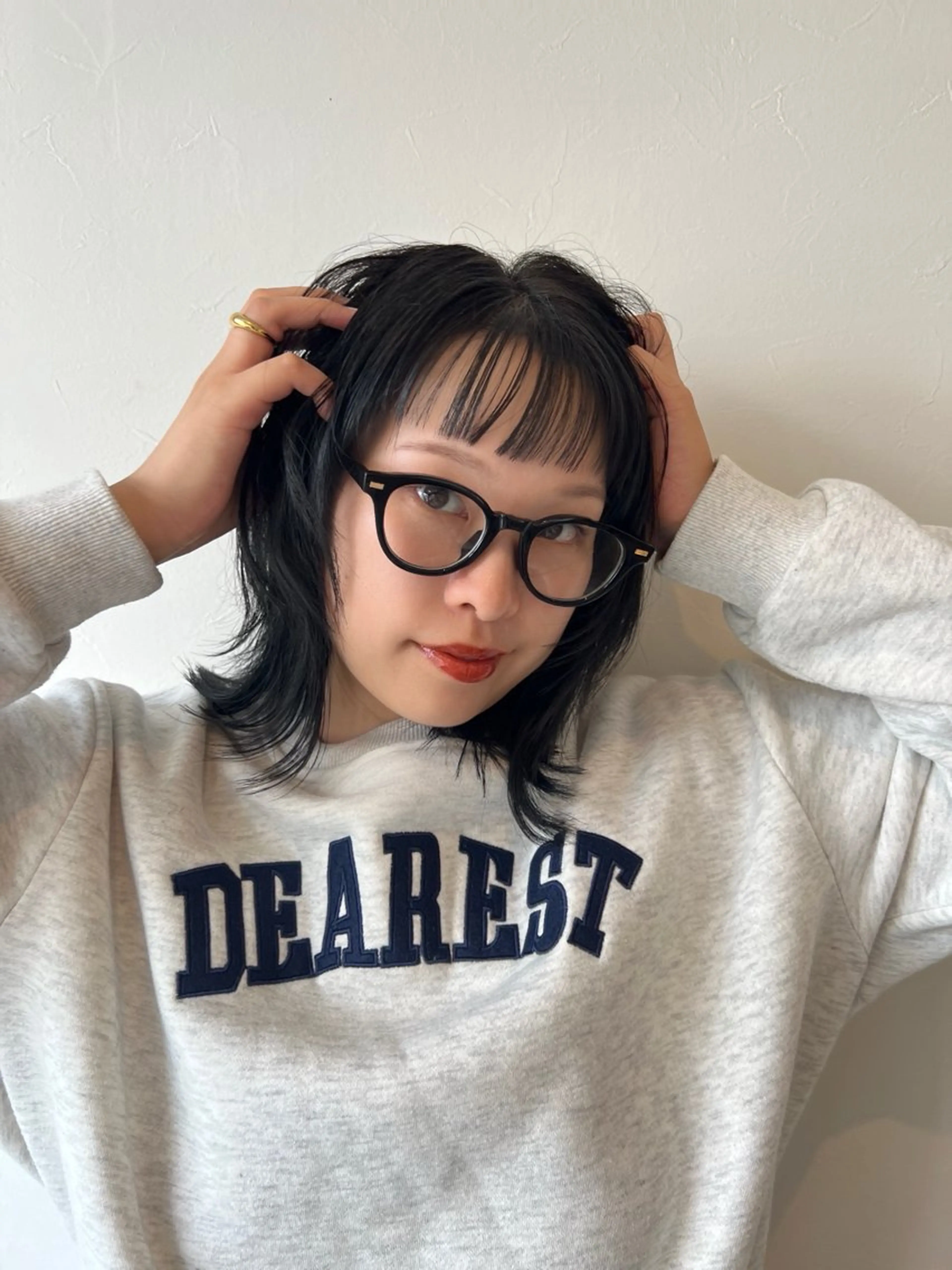 ミディアム 白築 怜実のヘアスタイル