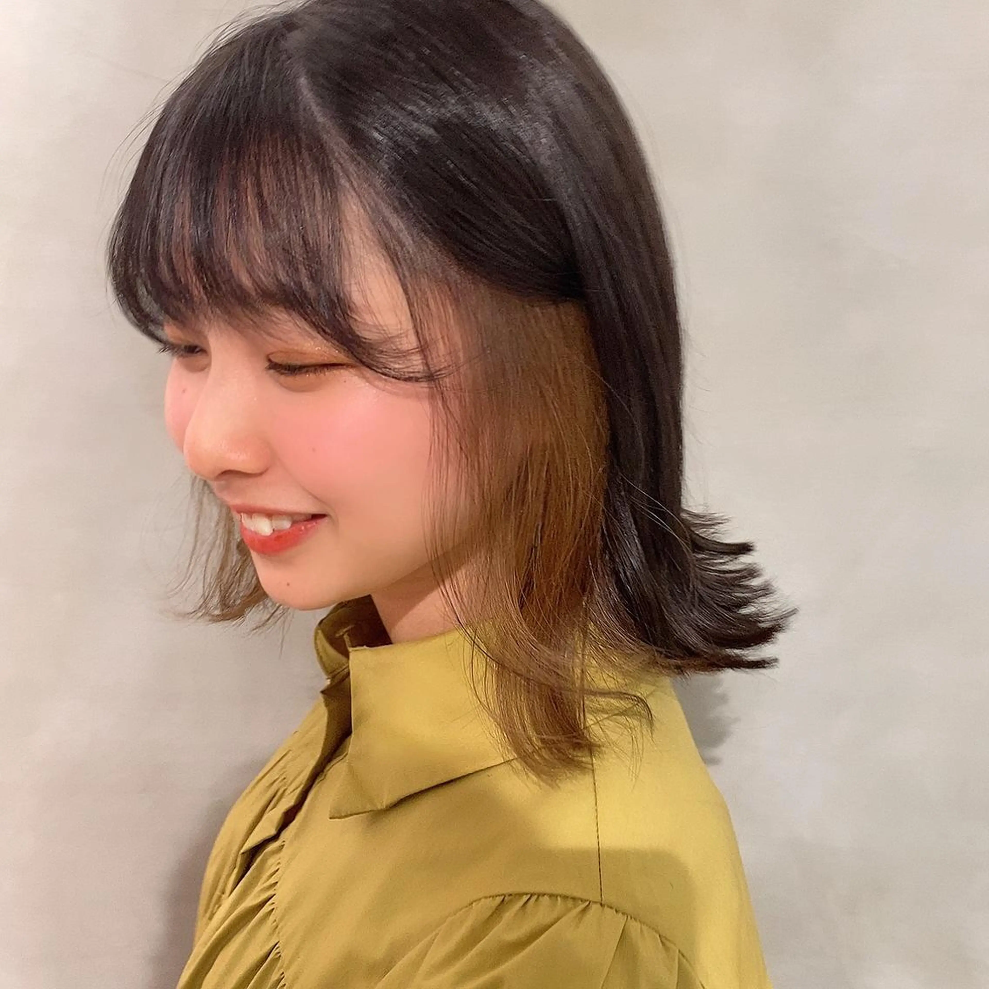 ミディアム 【髪質改善】 梅田　聡のヘアスタイル