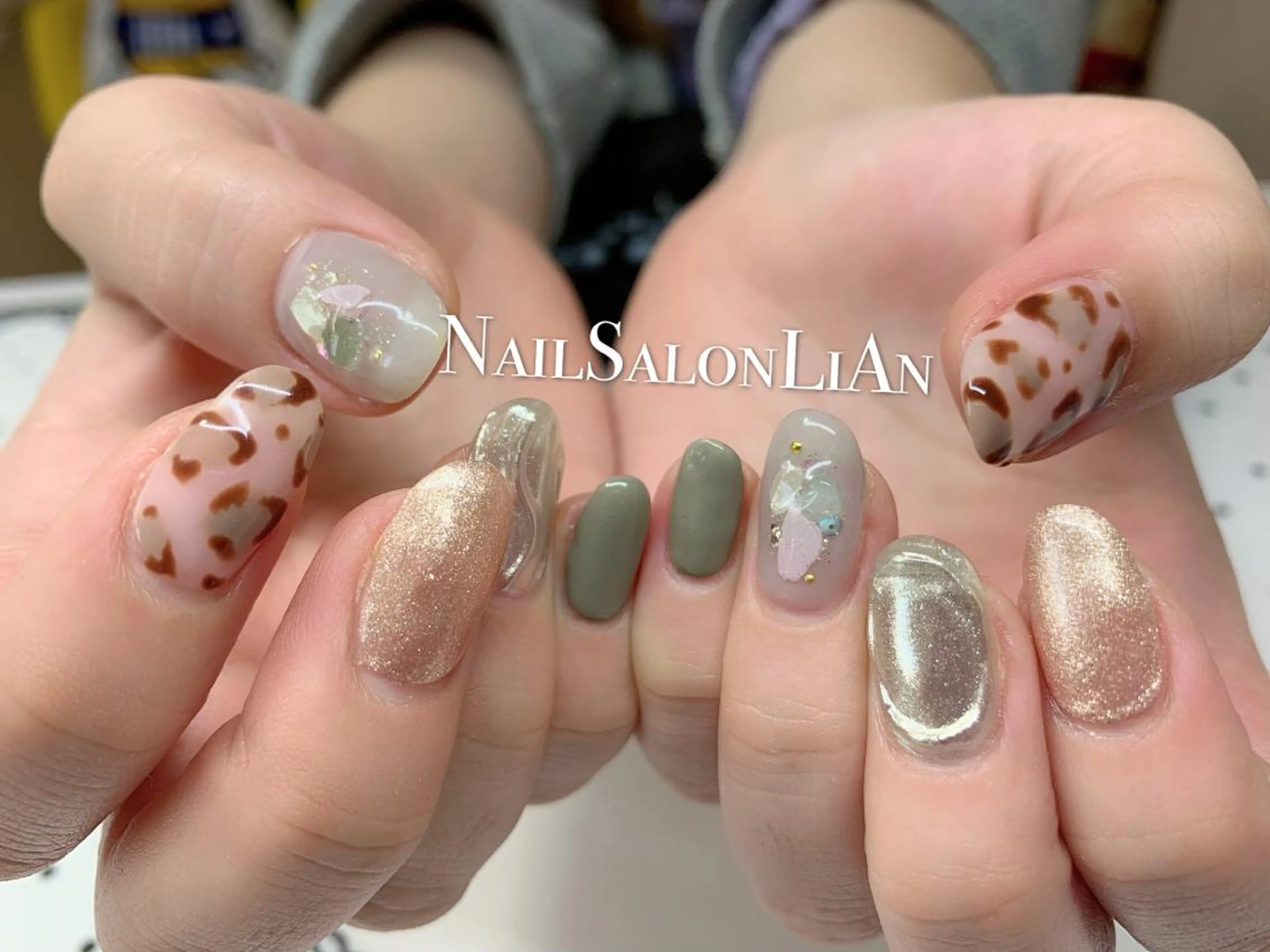 ネイル 持ち込み ハンドネイル NailSalon LiAnのネイルデザイン