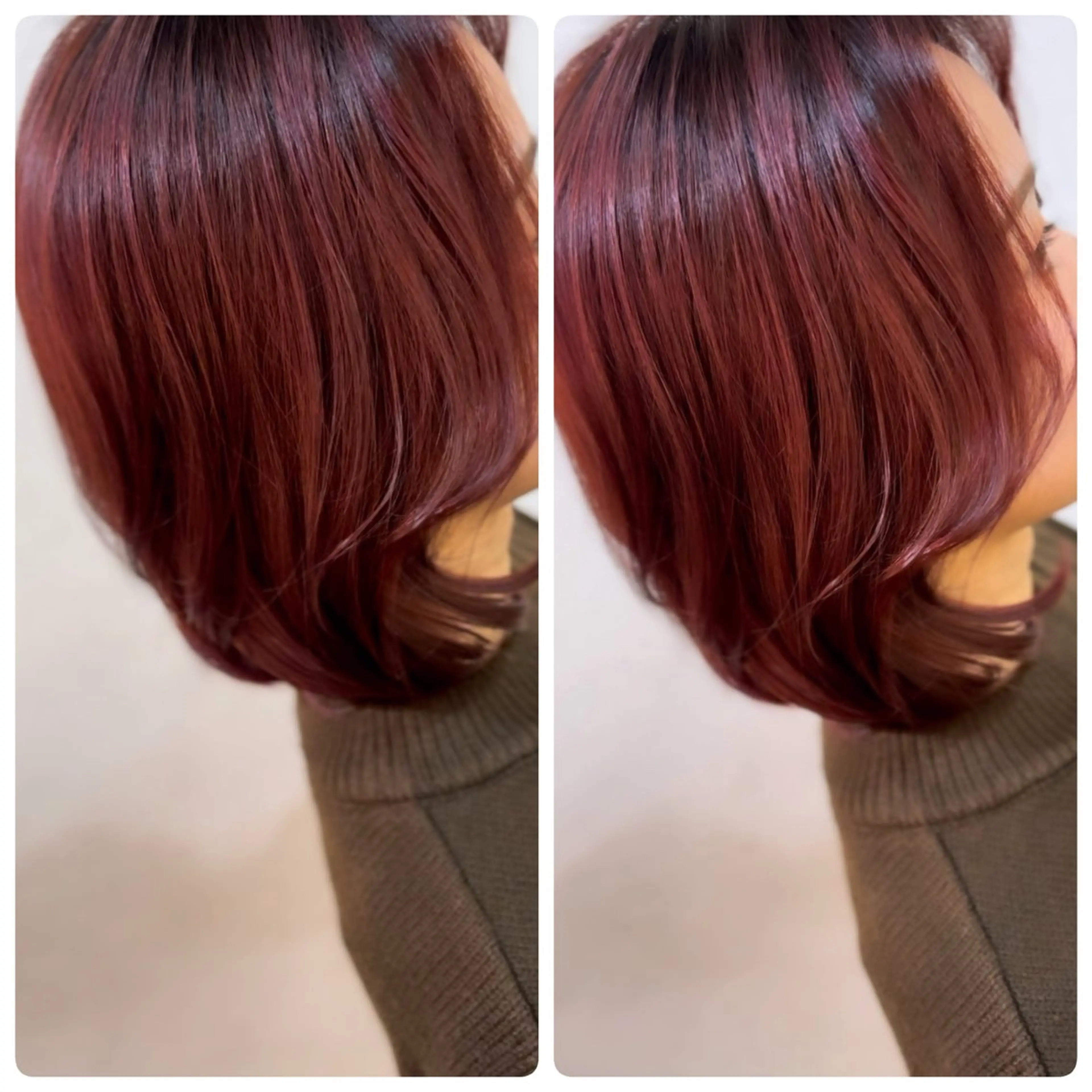 ショート ボブ レイヤーカット ショートヘア ヘアカラー 飯星慧斗 /ブリーチ、縮毛矯正のヘアスタイル