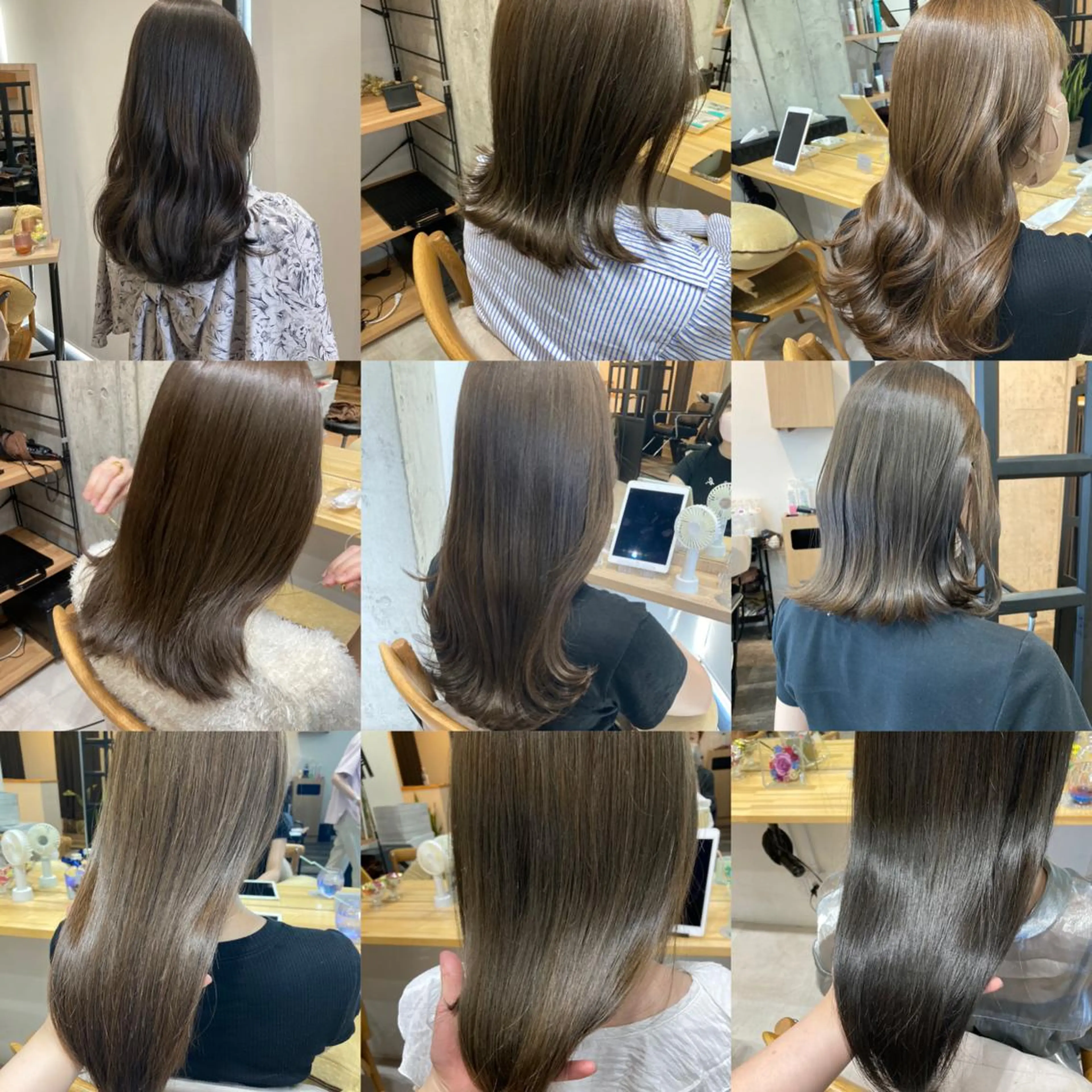 セミロング ✨色持ちの良い艶 カラー✨蟹江真世のヘアスタイル