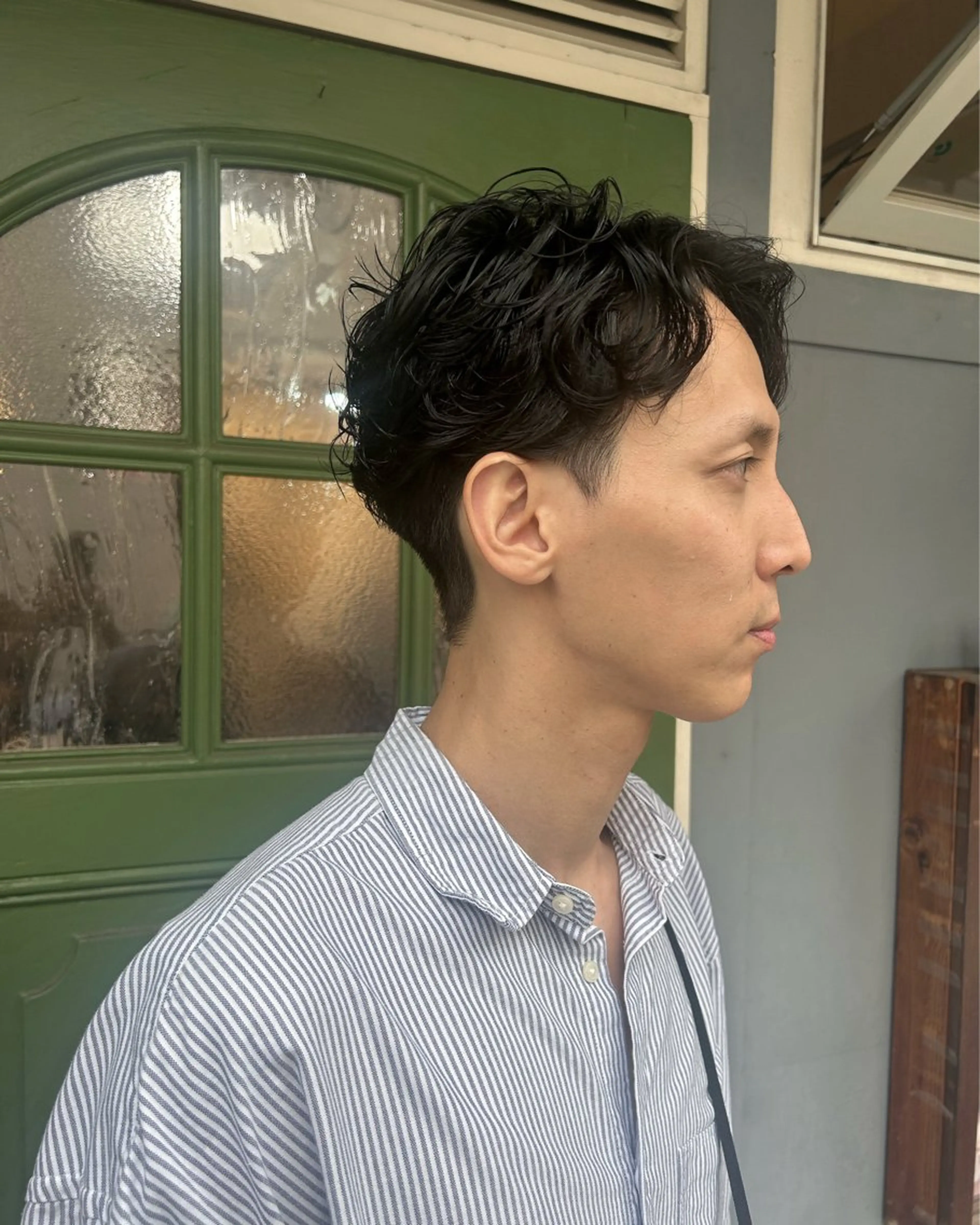 ショート パーマ メンズ カット パーマ 清水千優/パーマ/透 明感カラー/メンズのヘアスタイル