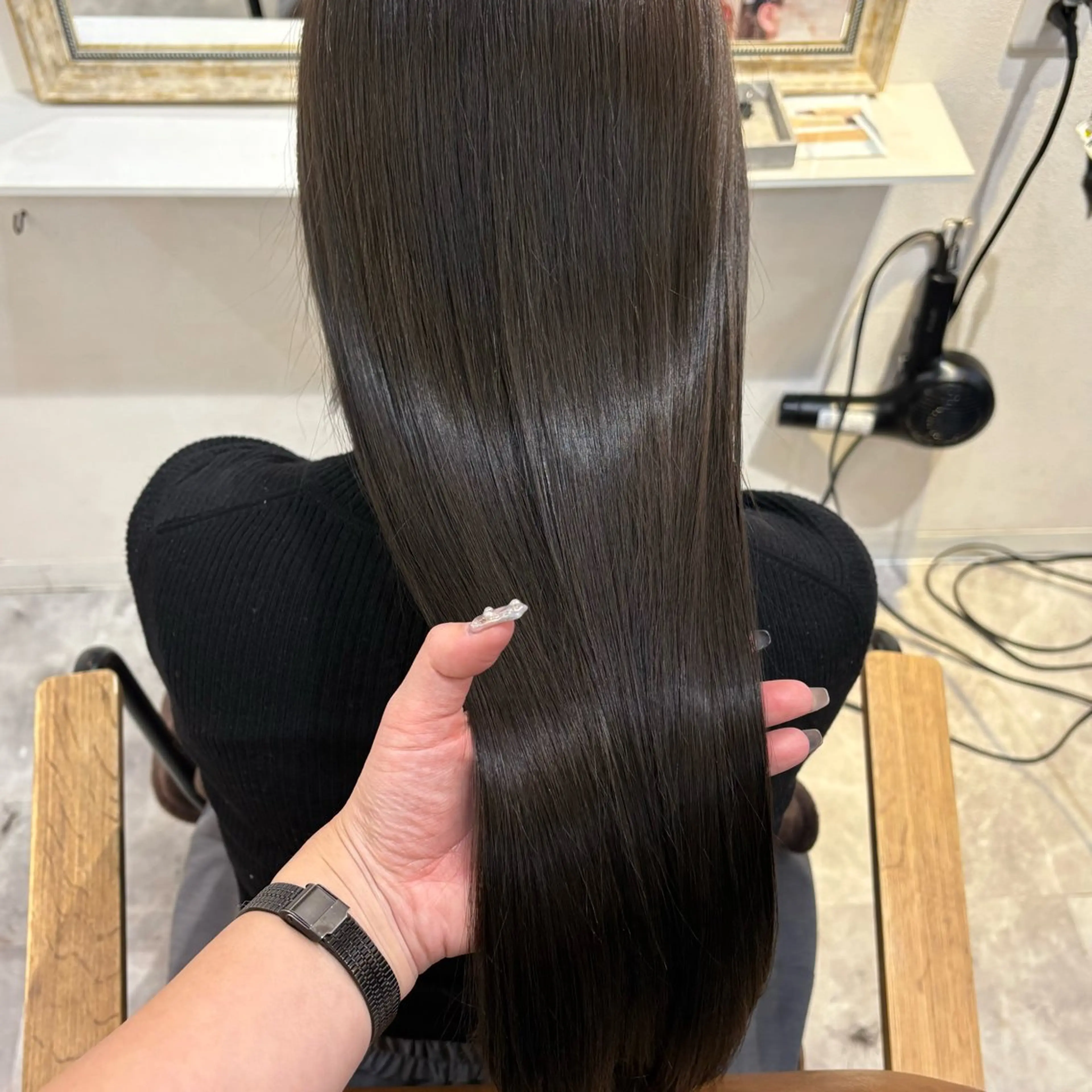 ロング カラー カット ヘアカラー トリートメント 梅田/髪質改善カラー ❄︎ mikiのヘアスタイル