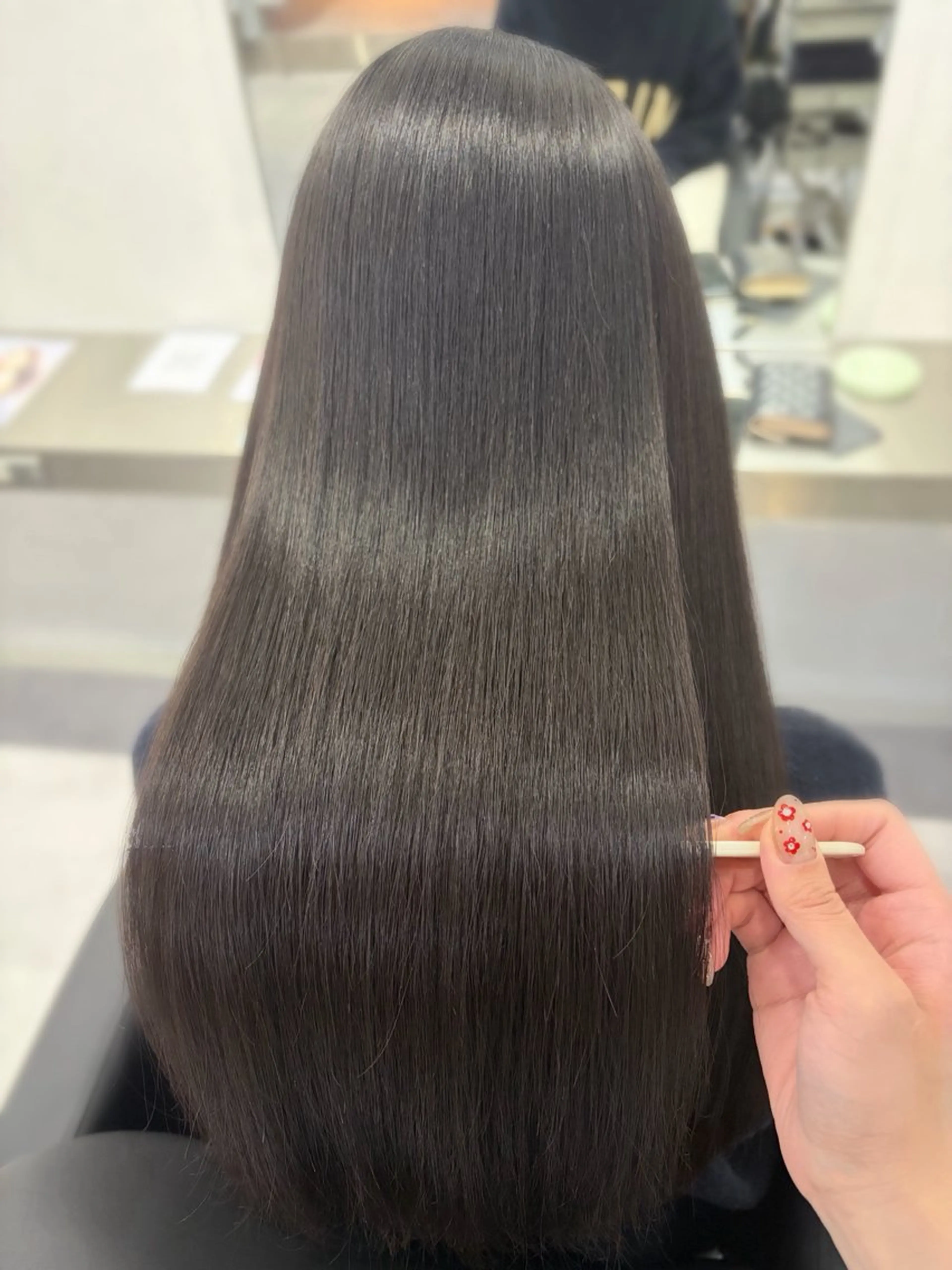 ロング 縮毛矯正 縮毛矯正 🫧縮毛矯正支持率 No.1 ほのか🫧のヘアスタイル