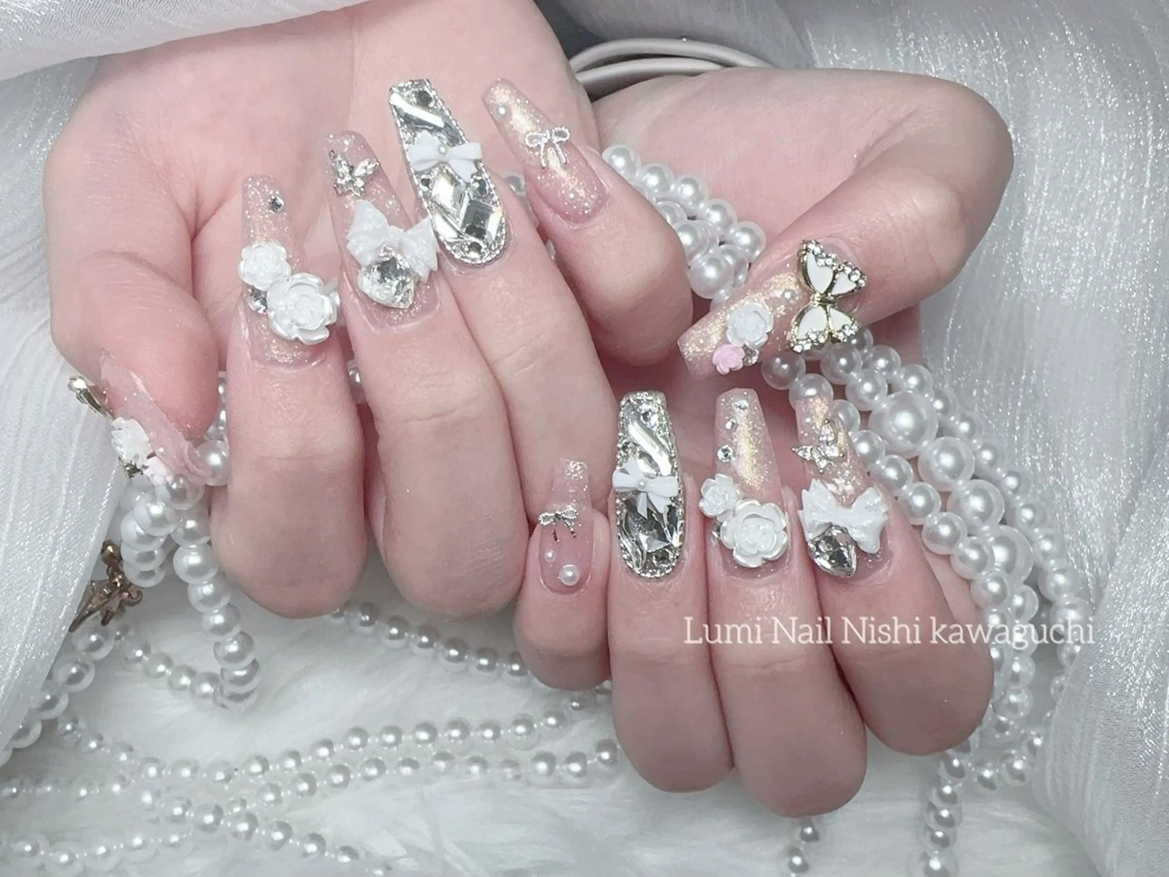 ネイル フットネイル ジェルネイル キラキラネイル オフィスネイル ピンク Lumi Nail Salonのネイルデザイン