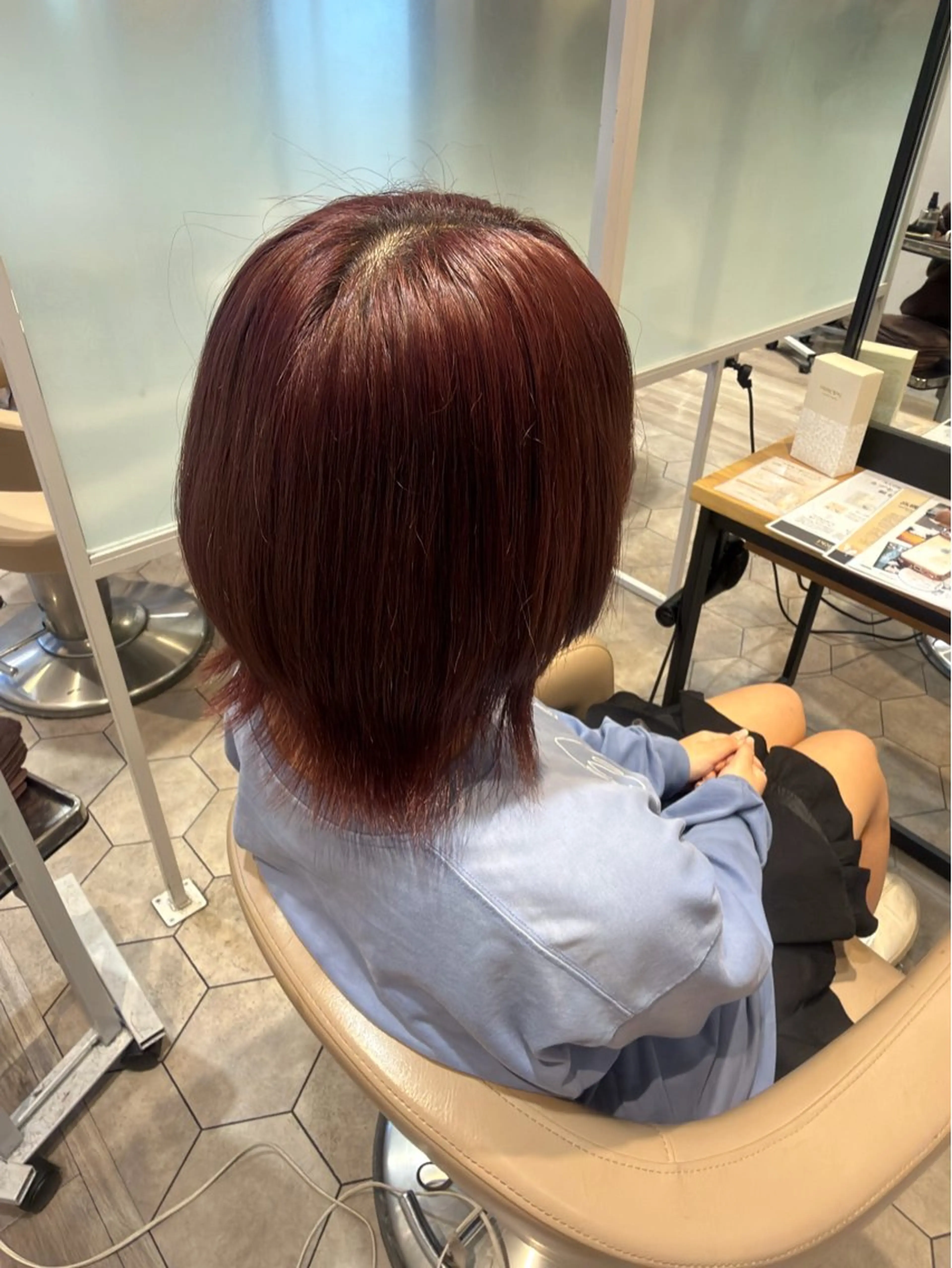 ミディアム カラー ヘアカラー 髪質改善🫧 ミタセイヤのヘアスタイル