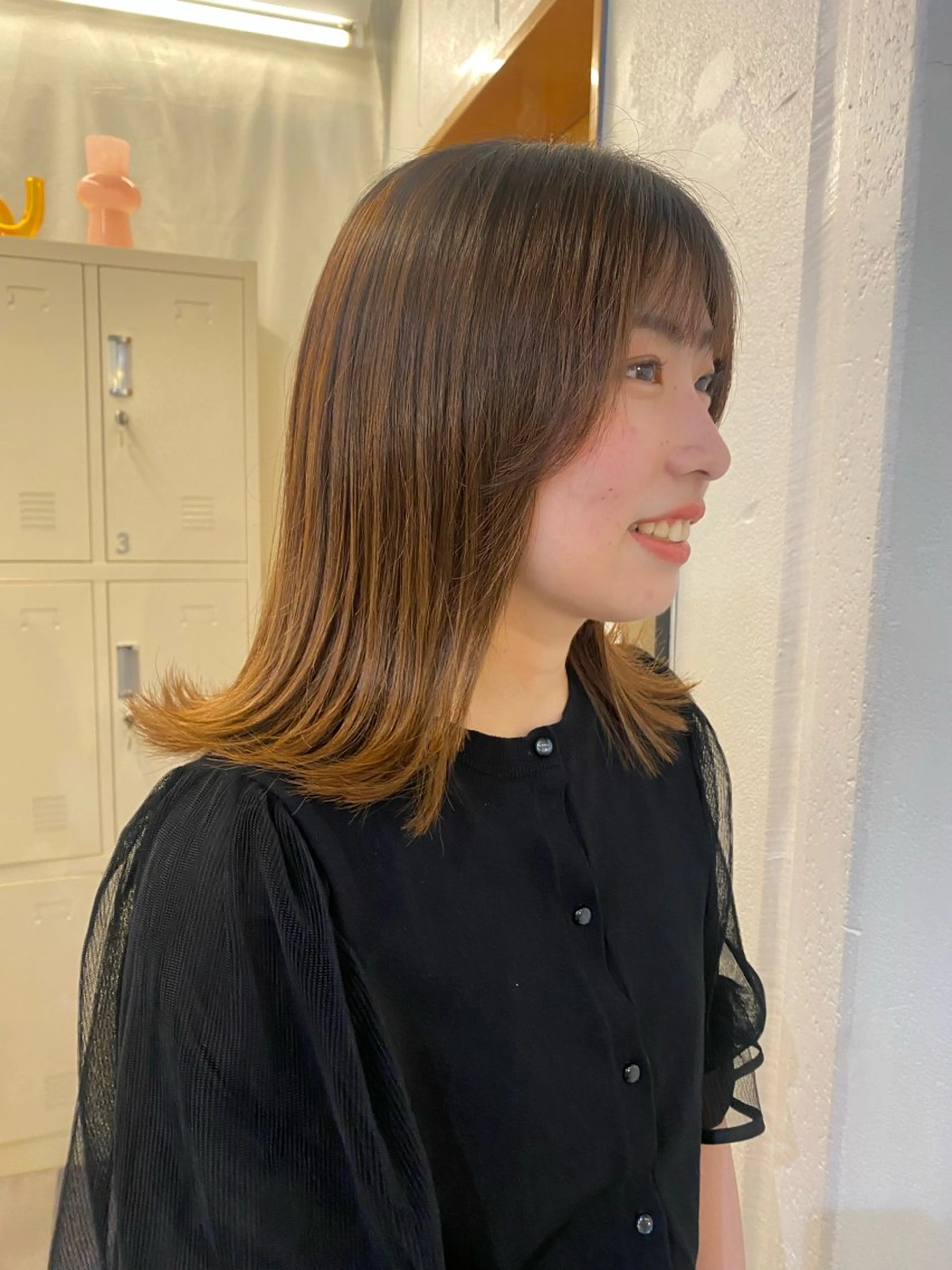 セミロング ichika/福岡 /透明感カラー🤎のヘアスタイル