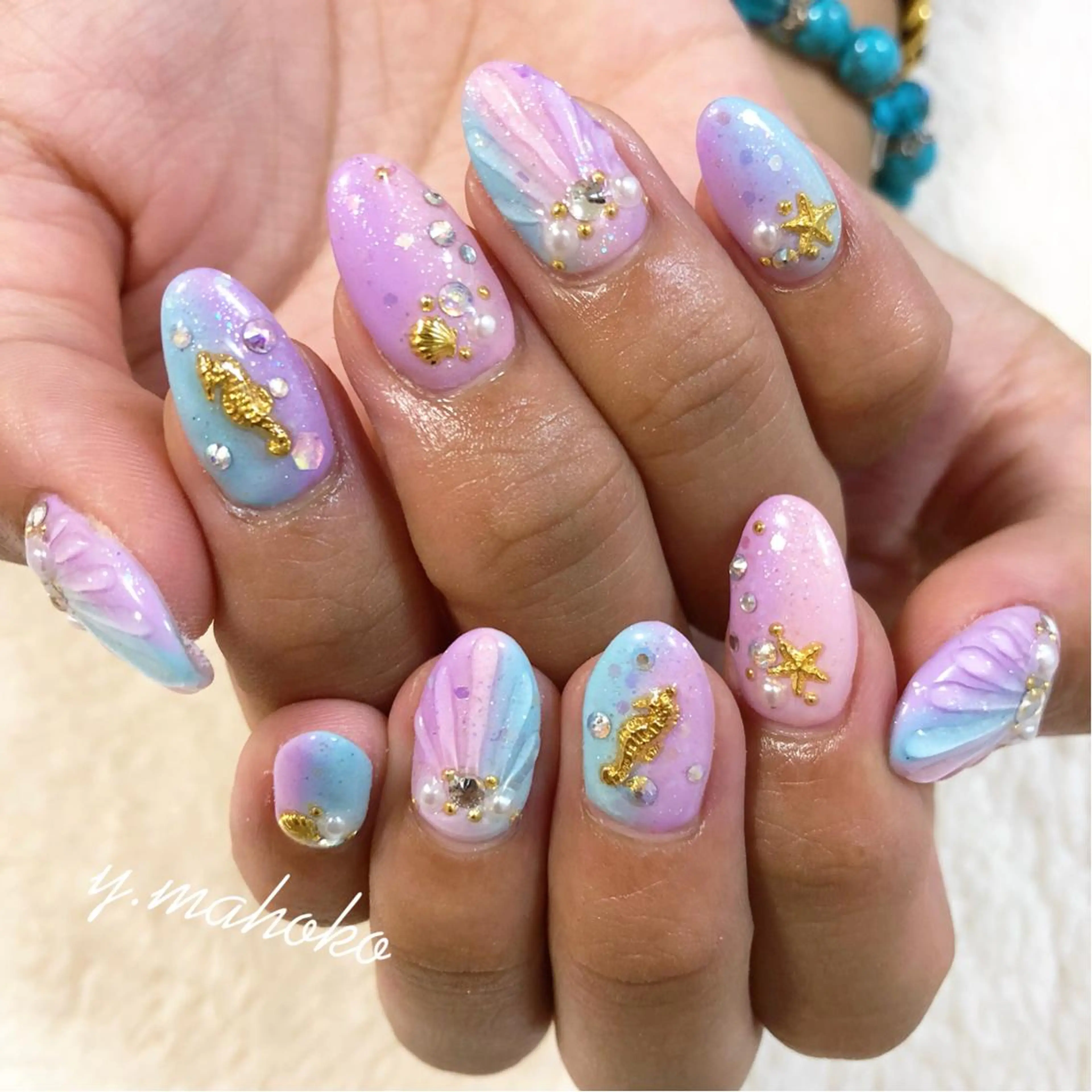 ネイル She nail studio 原宿所属・パラジェル有/ スカルプ/mahoのネイルデザイン