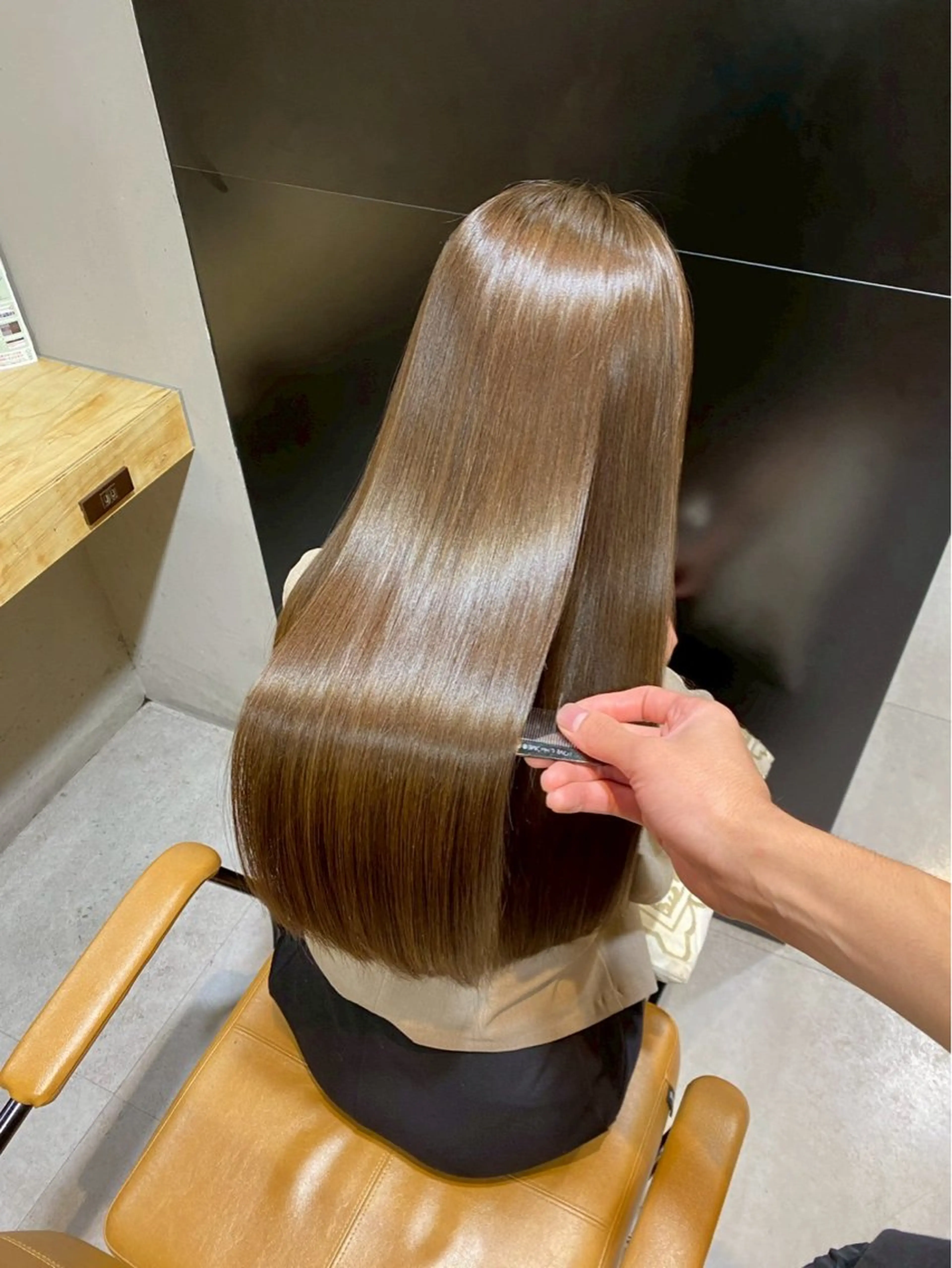 初回限定✨艶髪質改善縮毛矯正+似合わせカット+イルミナカラー+ioeオリジナルケア  髪質改善/縮毛矯正/大阪/西梅田の写真