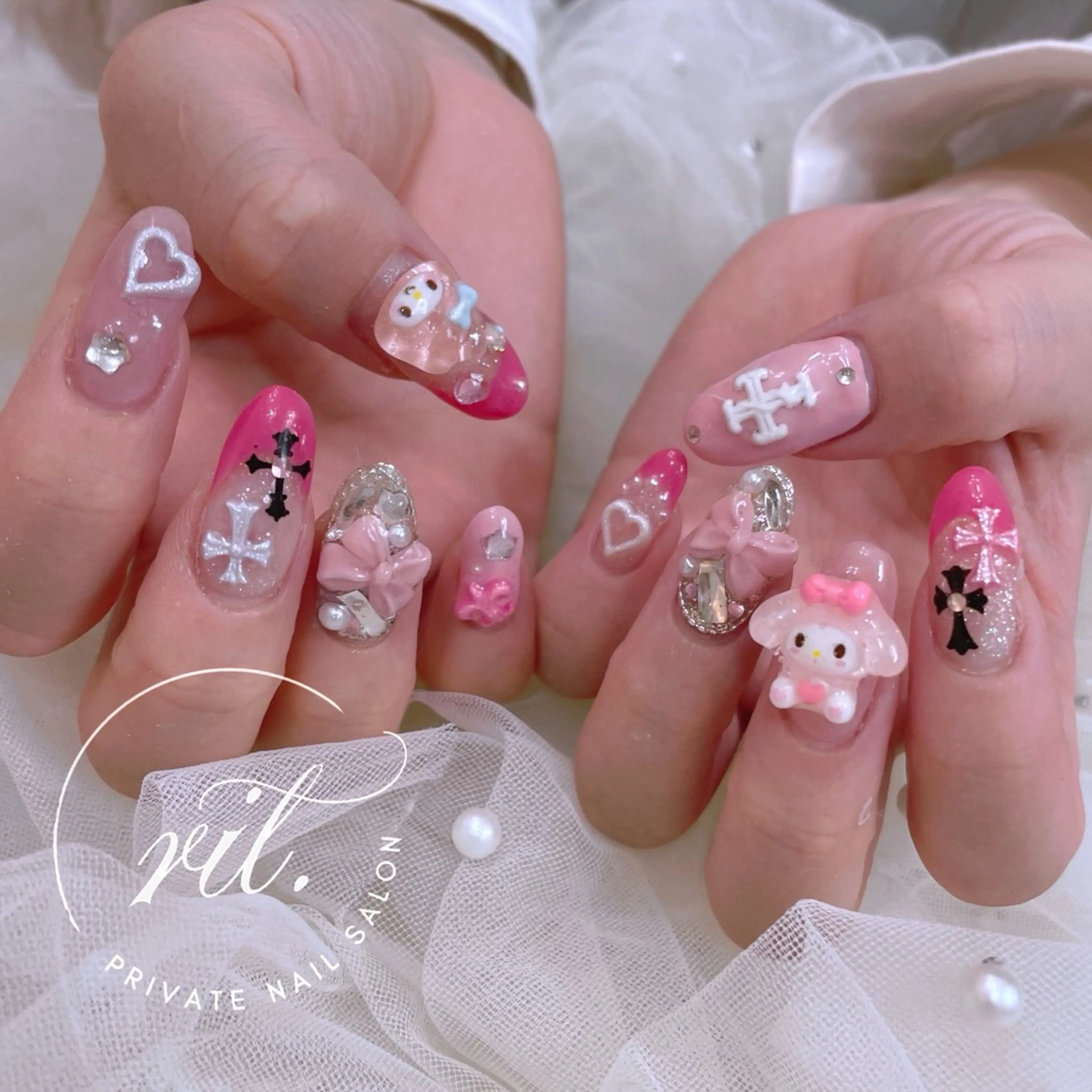 ネイル ピンク ハンドネイル rit. _リットのネイルデザイン