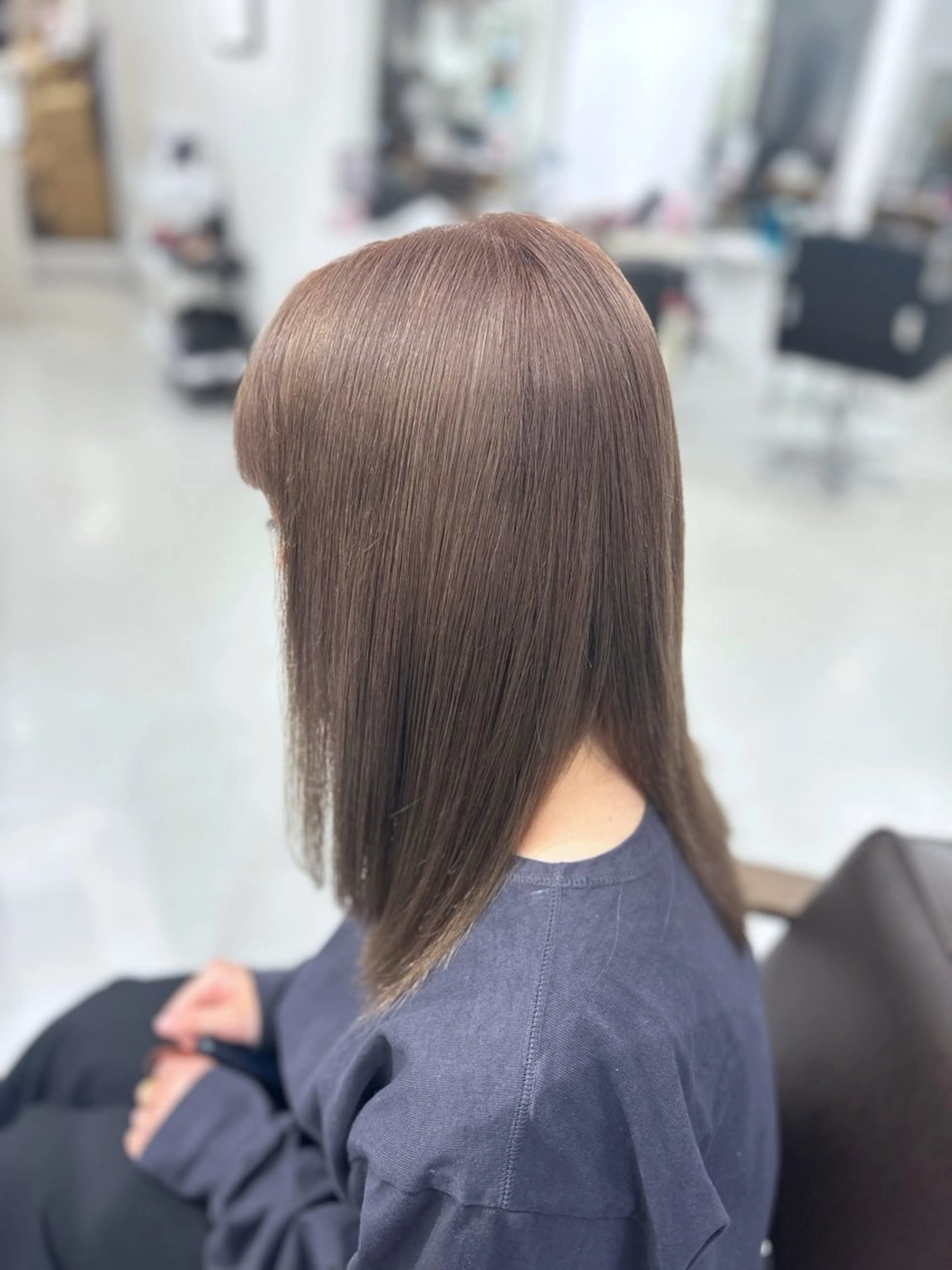 ミディアム カラー ヘアカラー 藤田 心菜のヘアスタイル