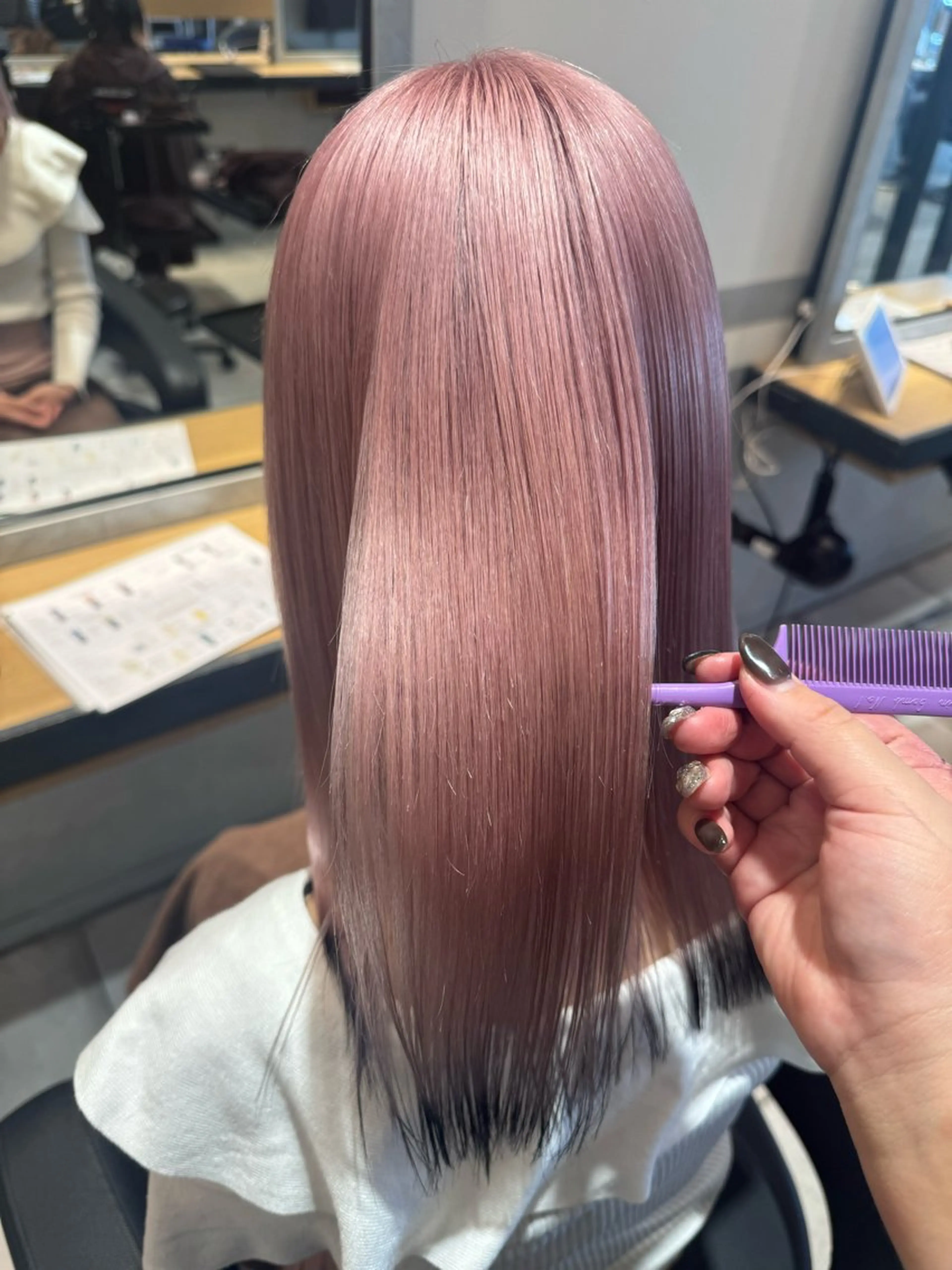 ミディアム たかはし るなのヘアスタイル