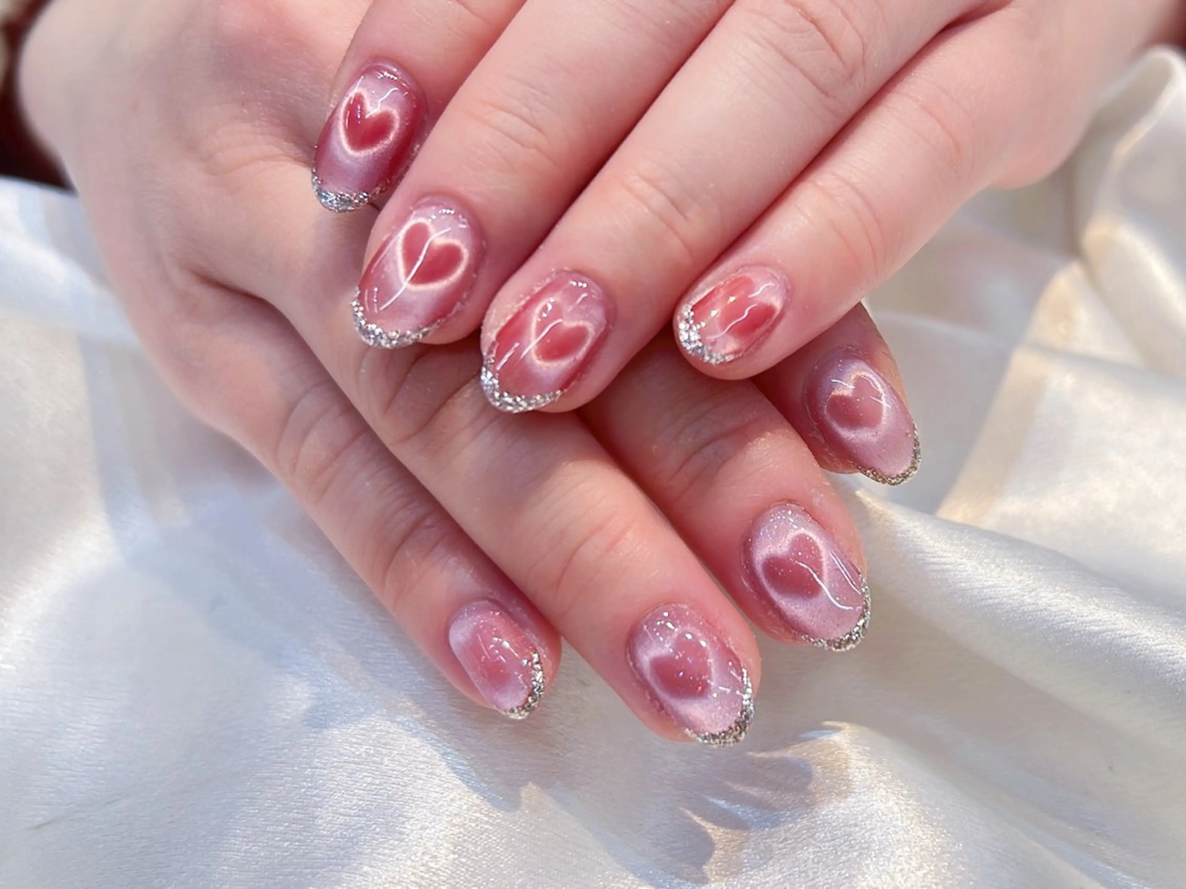 ネイル アートネイル べっ甲ネイル チークネイル 長さ出し フットネイル ハンドネイル ハンドケア ラッキーネイルサロン 西川口東口店のネイルデザイン