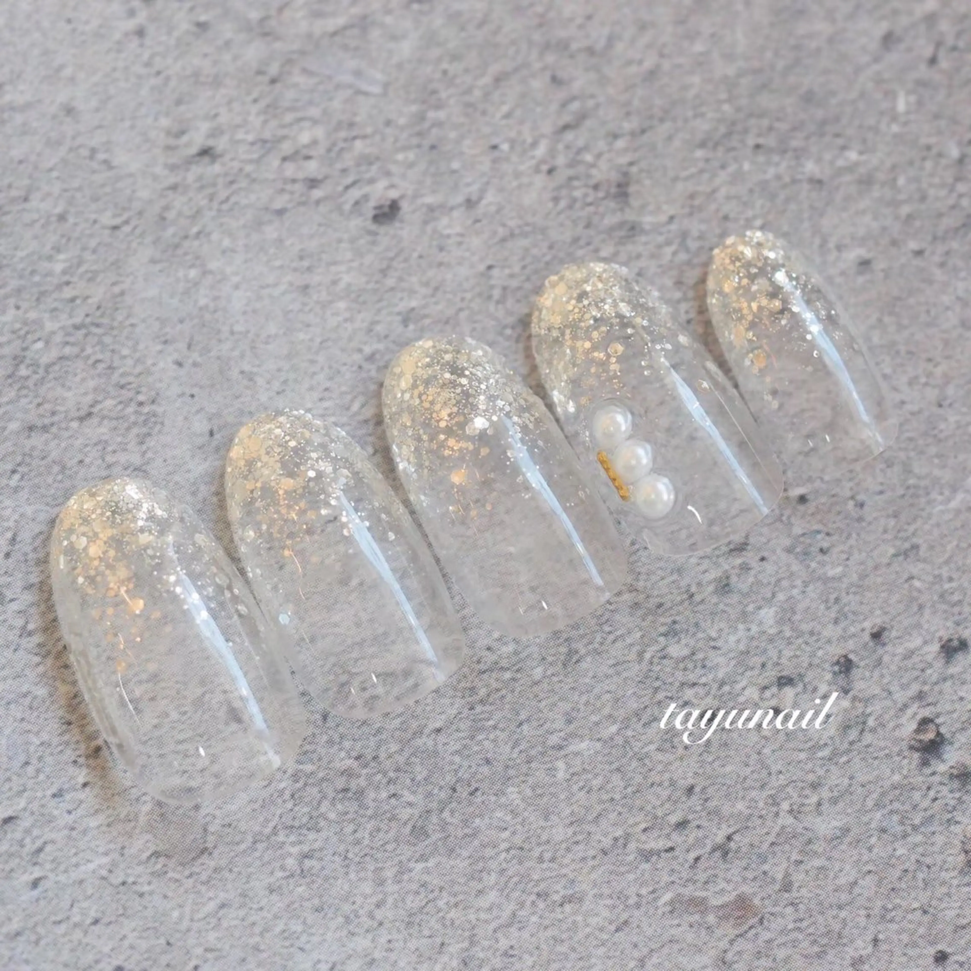 ネイル アートネイル ジェルネイル パラジェル シンプルネイル 春ネイル ハンドネイル ネイルサロン 【たゆnail】のネイルデザイン