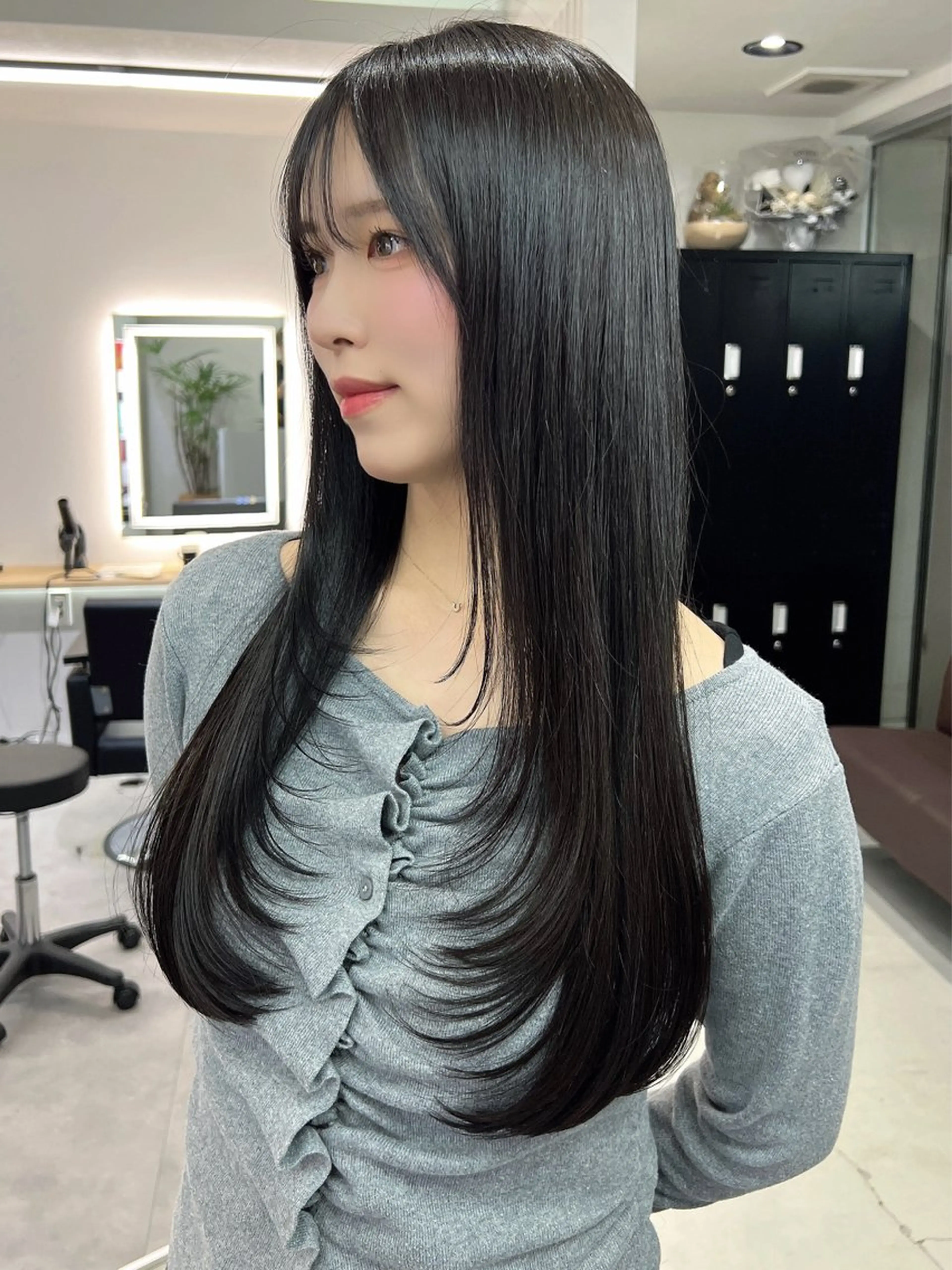 ロング カット ヘアカラー トリートメント レイヤー/髪質改善 SOA大槻 純也のヘアスタイル