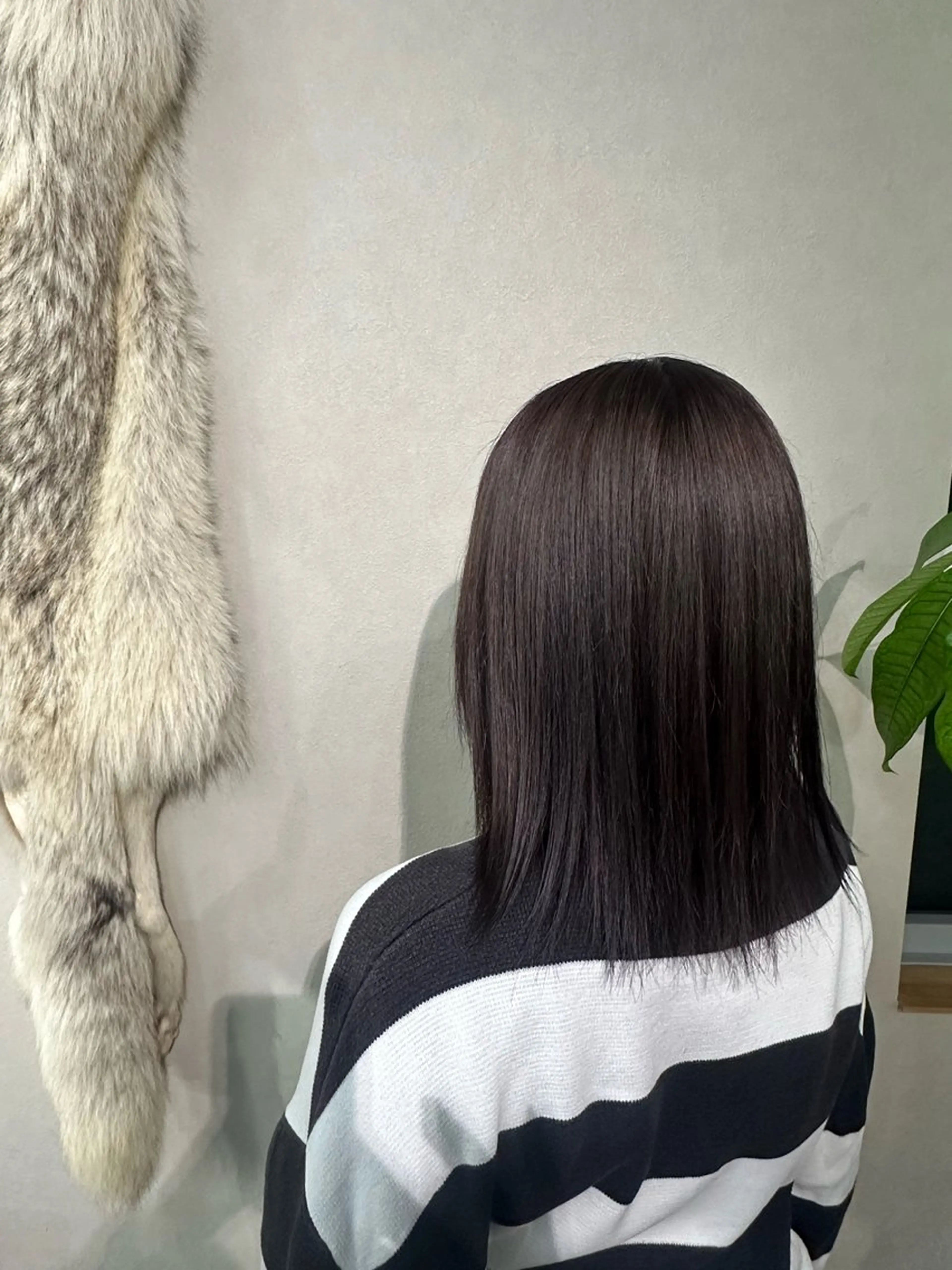 ミディアム ヘアカラー 大石 楓のヘアスタイル