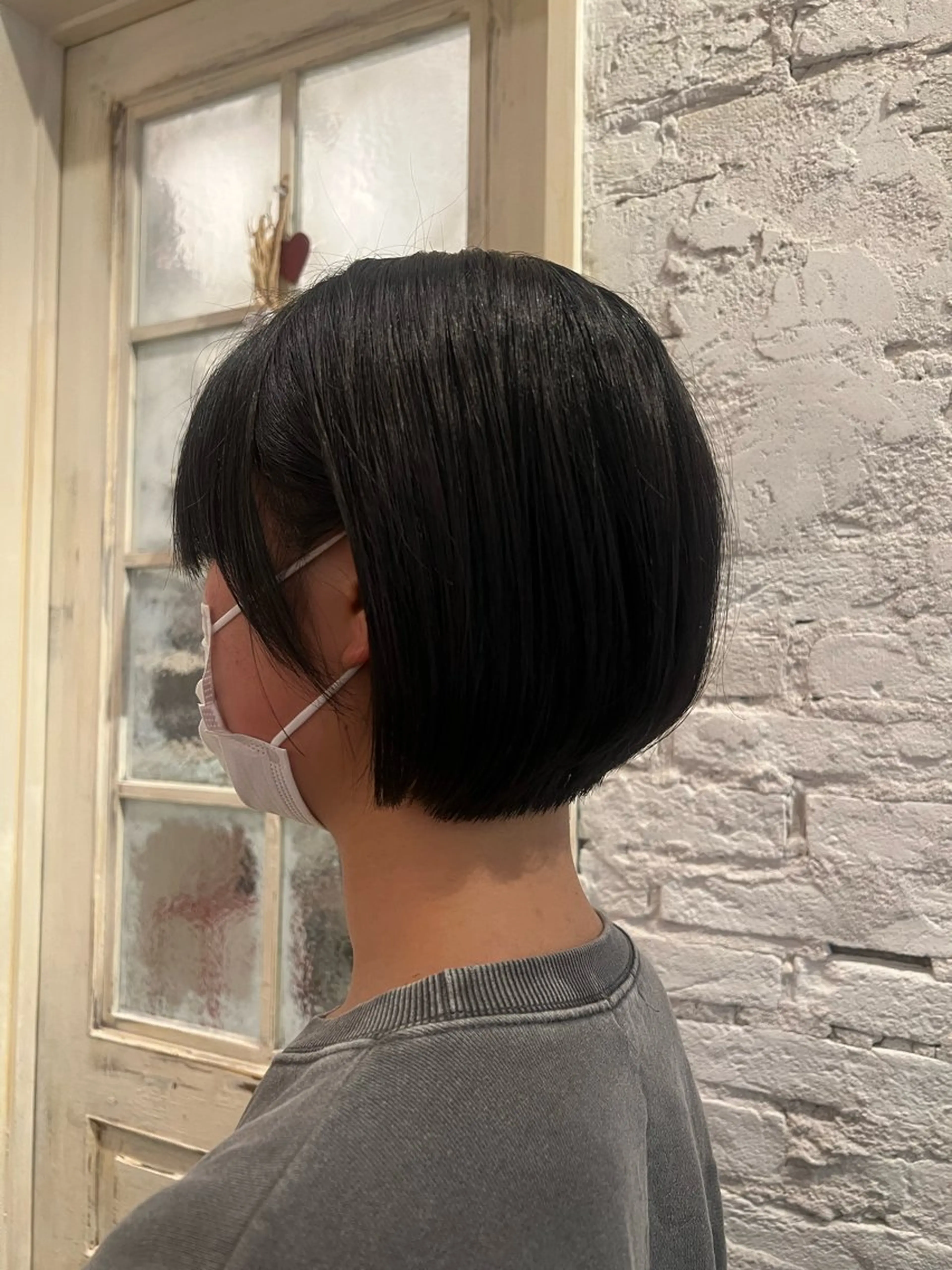 グラデーションボブカットモデルの写真