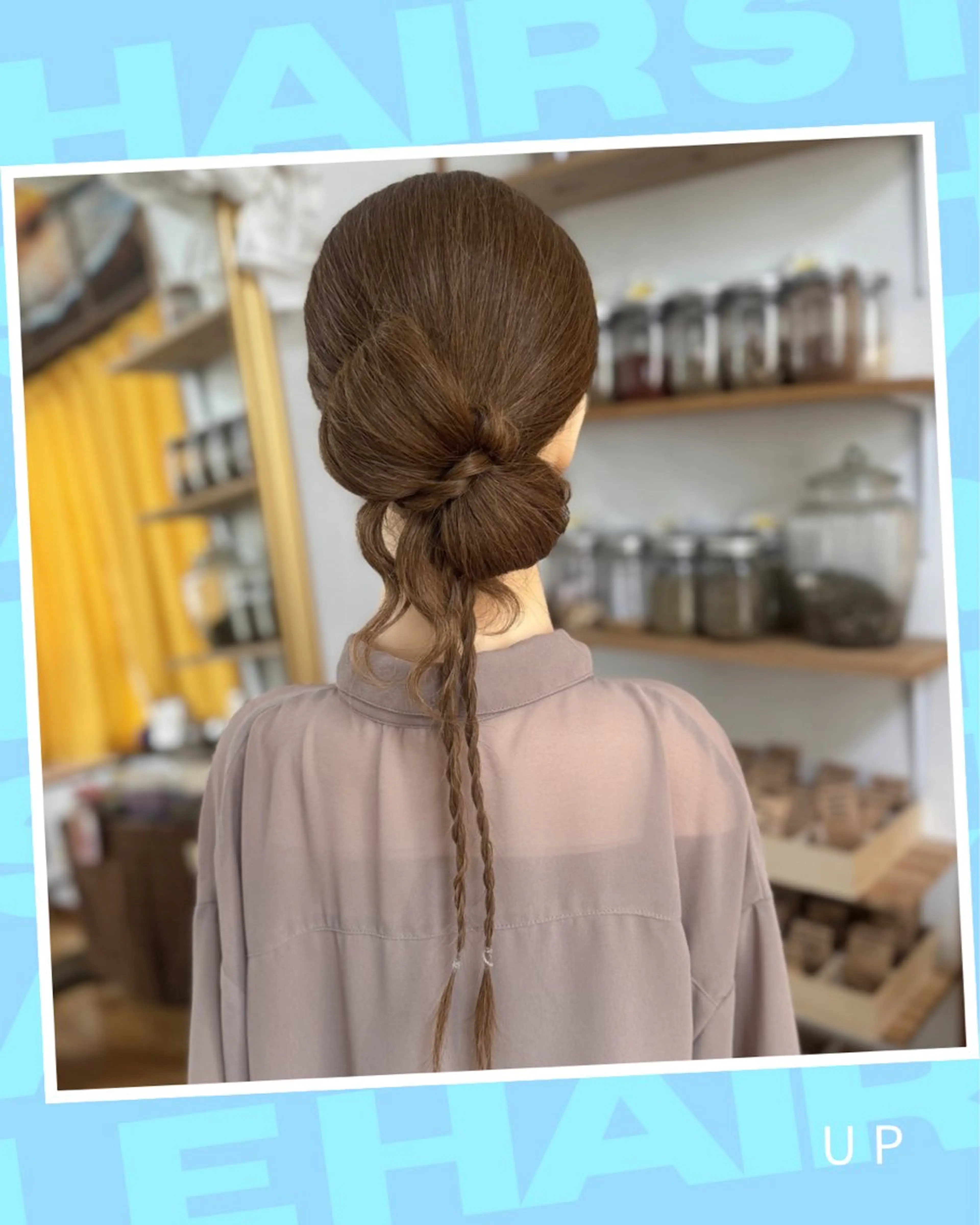 セミロング ヘアアレンジ ヘアセット Yamauchi natsumiのヘアスタイル