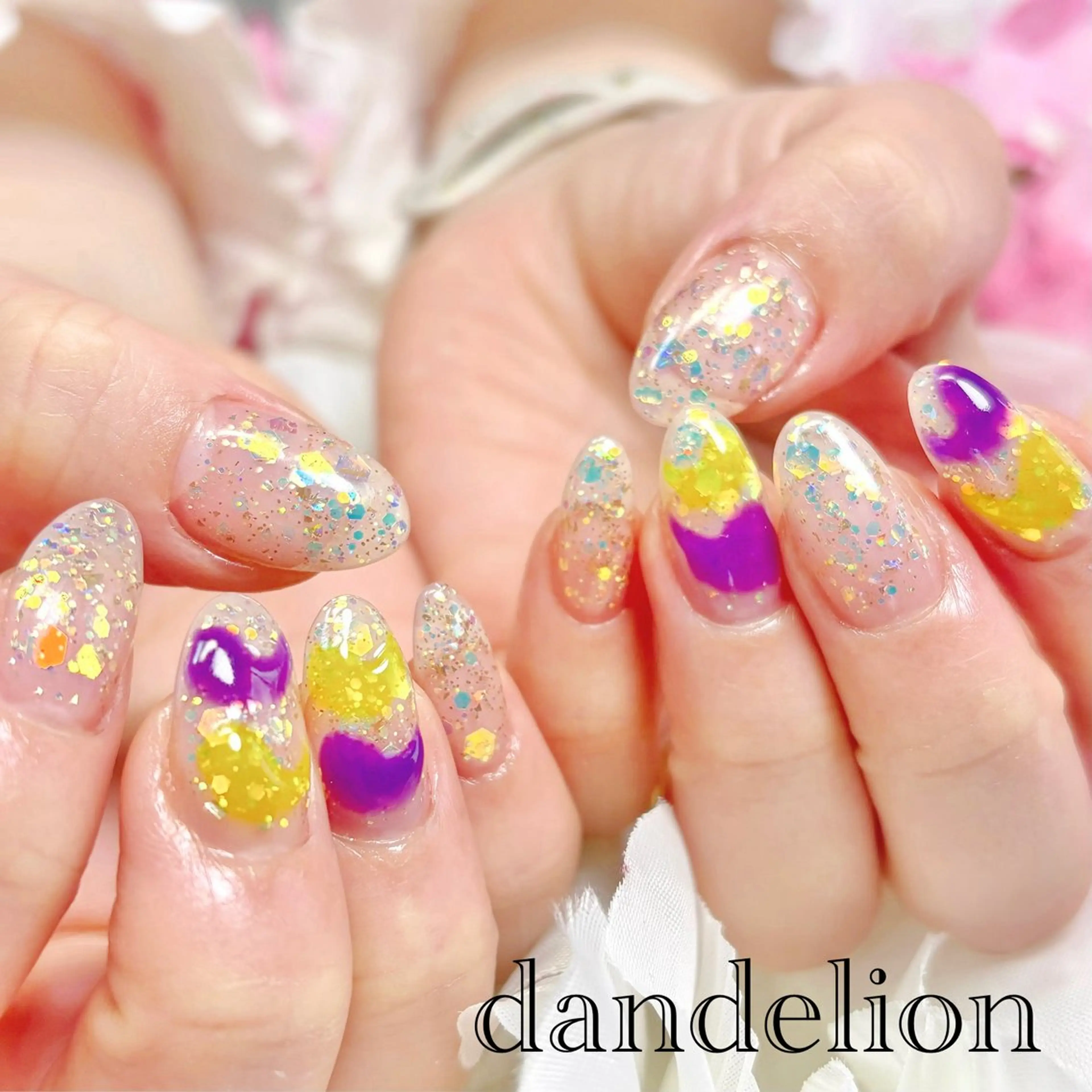 ネイル ハンドネイル ハンドケア dandelion ダンデライオンのネイルデザイン