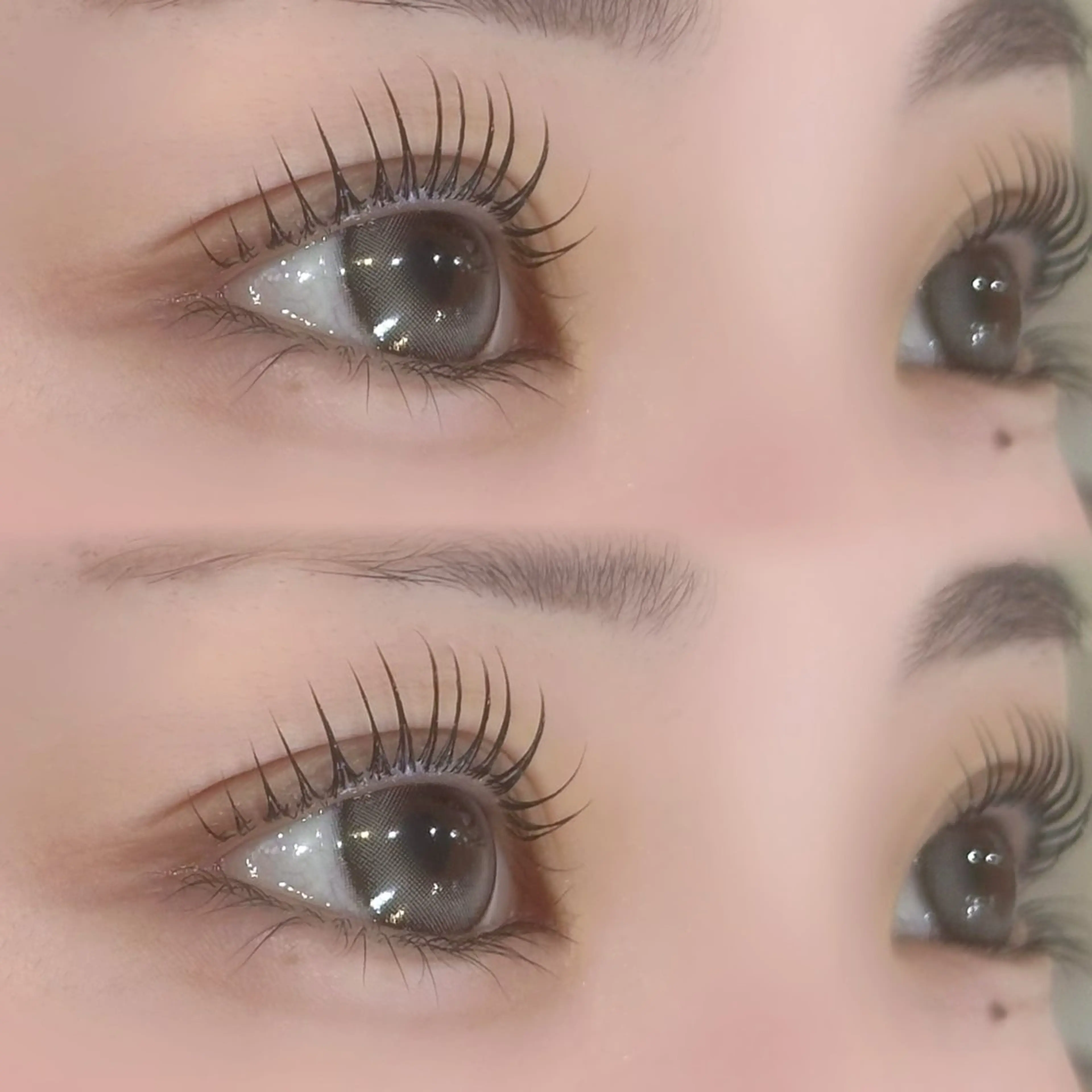 マツエク・マツパ Cカール Lカール パリジェンヌラッシュリフト 一重×まつ毛パーマ eyelash Zen　manakaのマツエク・マツパデザイン