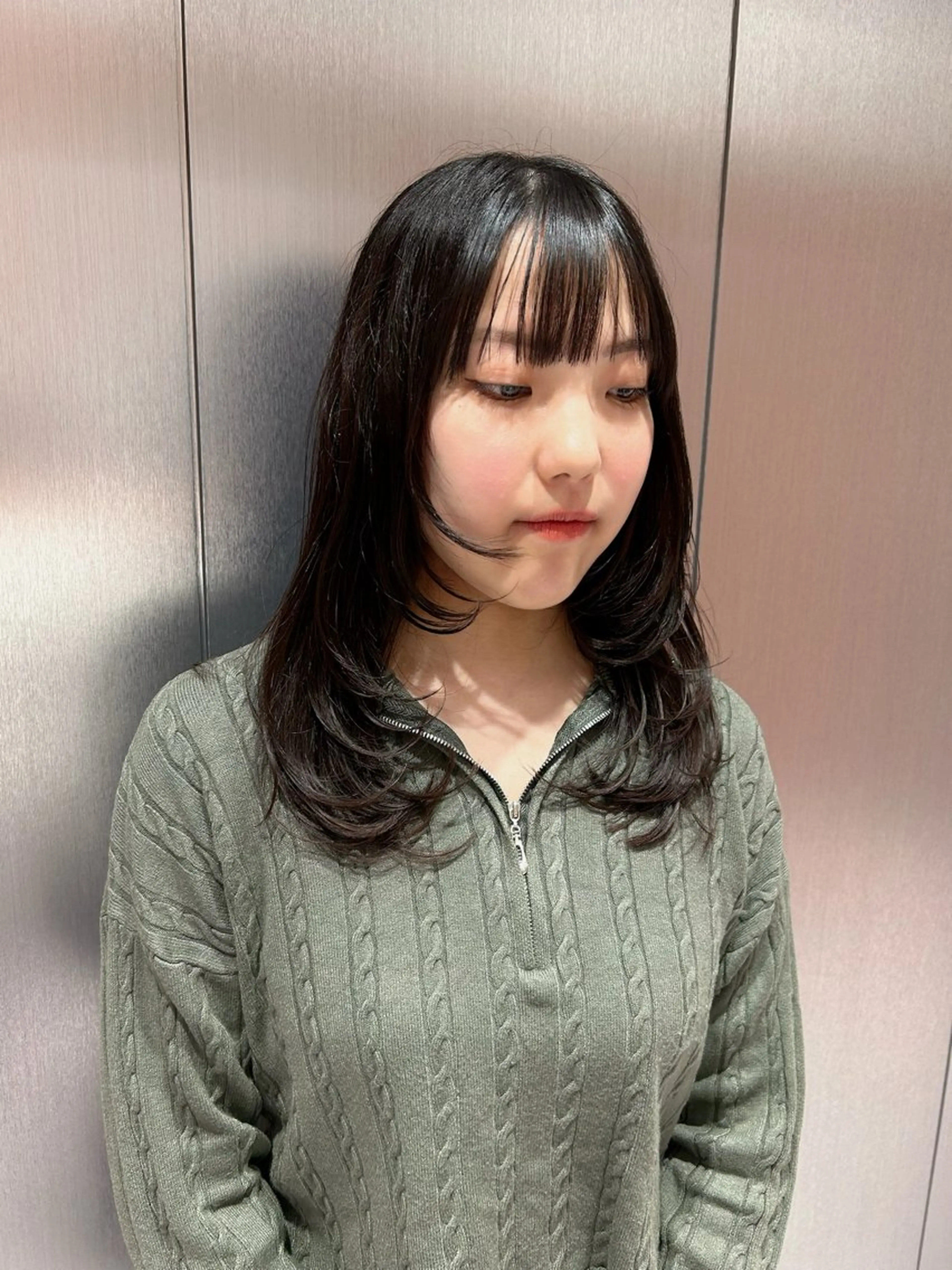 セミロング レイヤーカット ナチュラル🪴抜け感 🫧sonokoのヘアスタイル