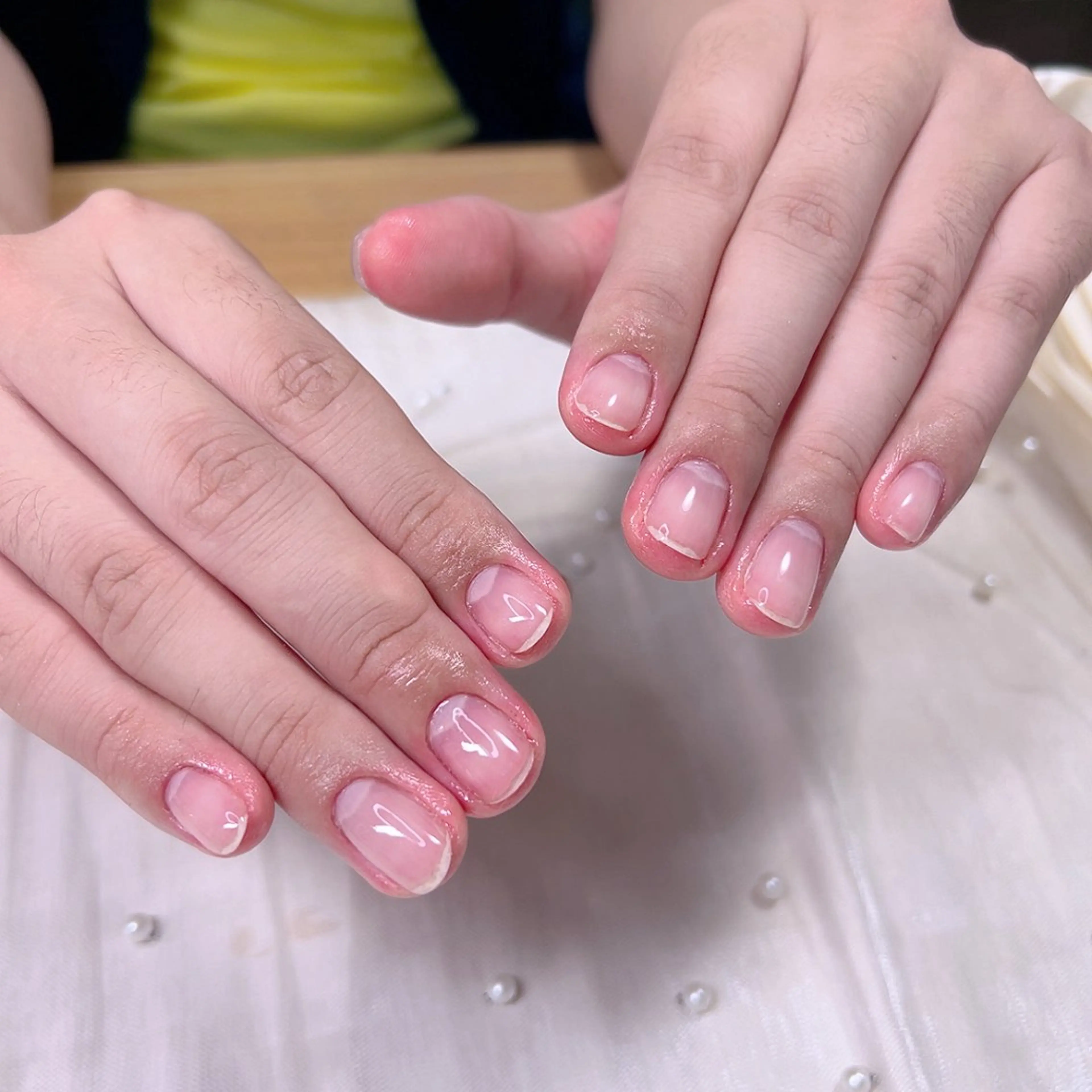 ネイル クリアネイル オフィスネイル シンプルネイル Cute Tips nailのネイルデザイン