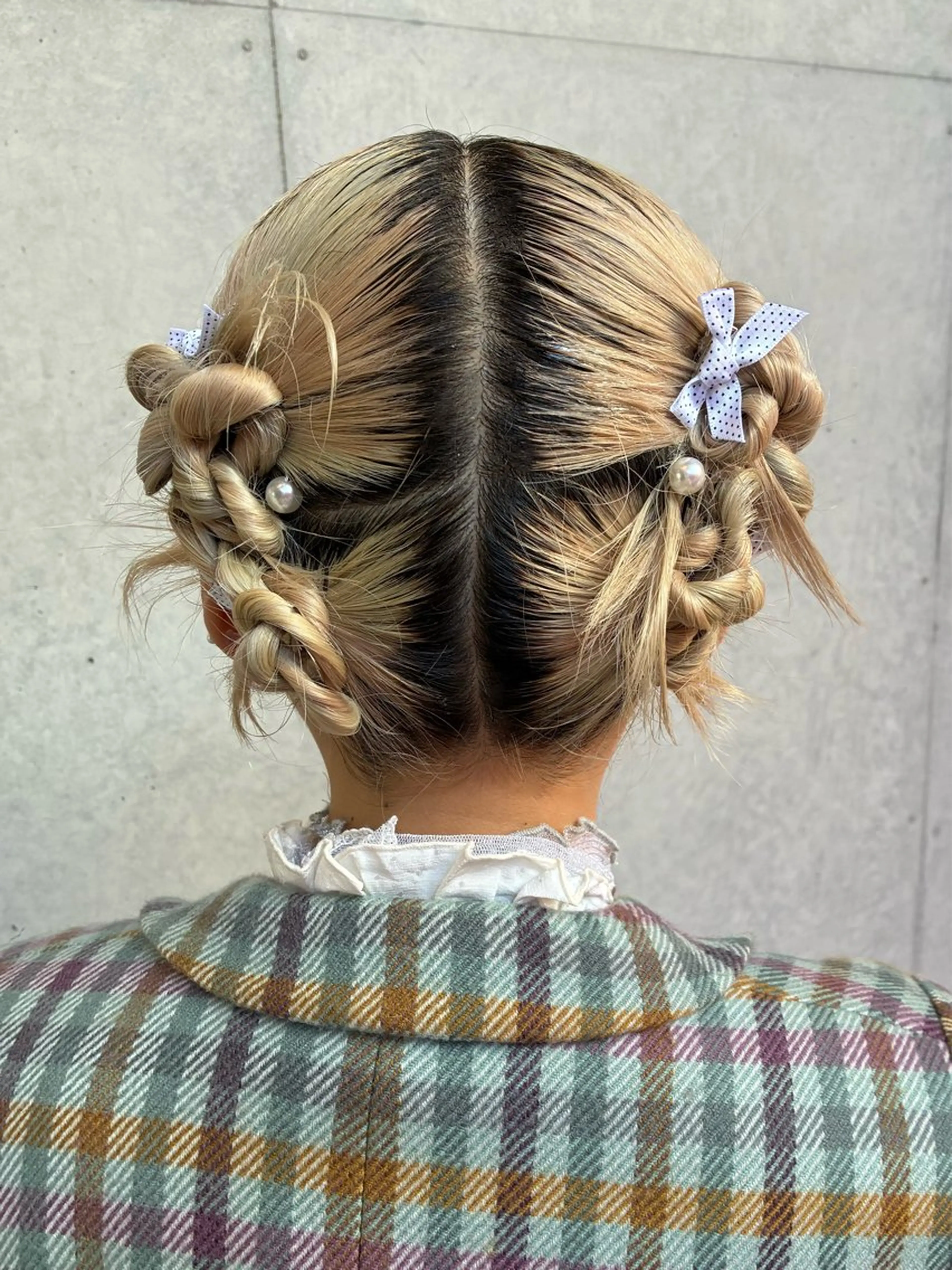 ミディアム ヘアアレンジ ヘアセット 勝野 麻美のヘアスタイル