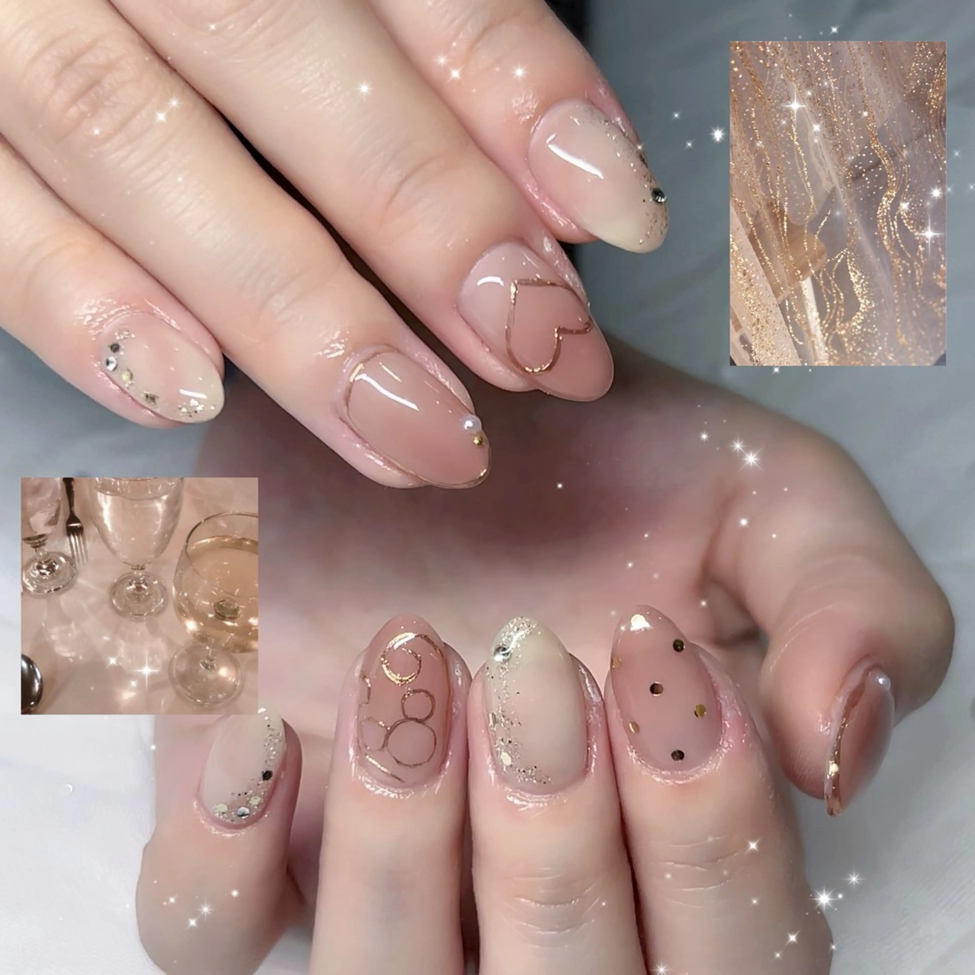 ネイル ハンドネイル 🪄mimi🎀 Midori🪽のネイルデザイン