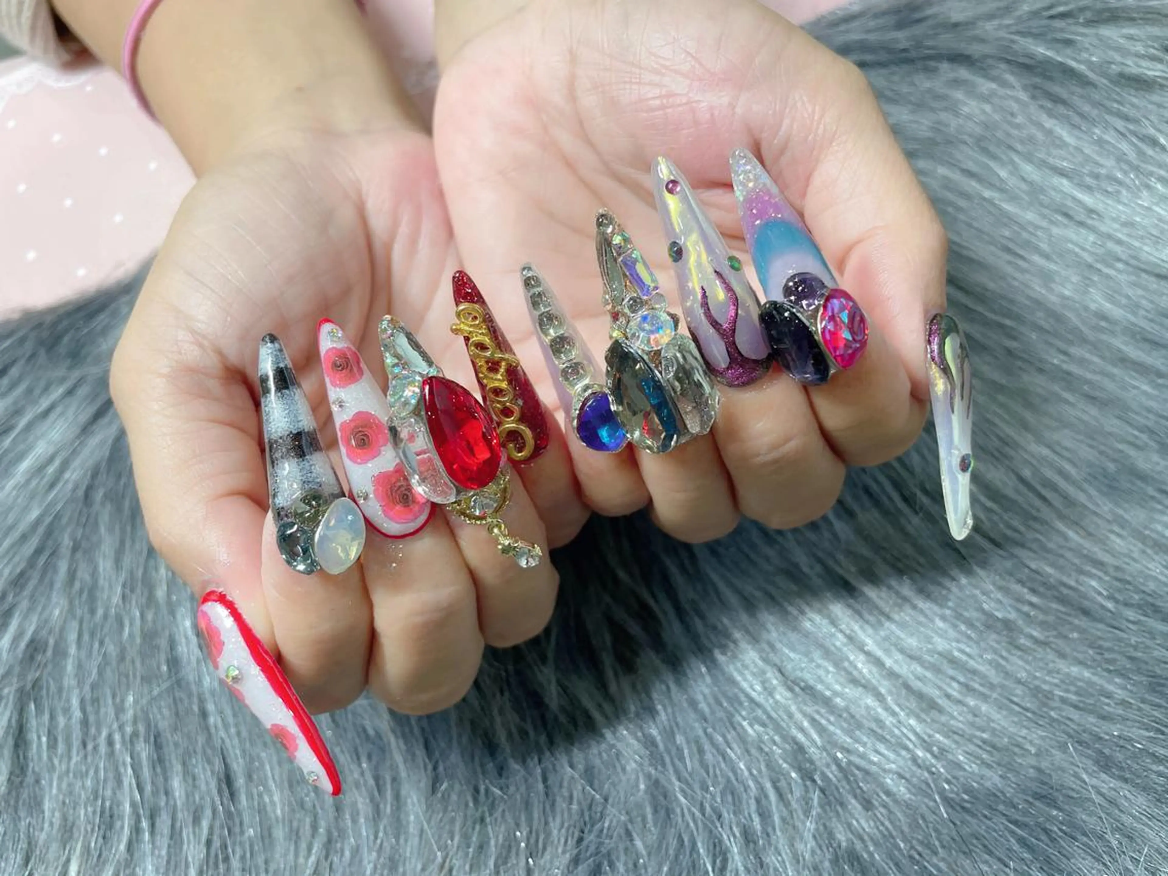 ロング ネイル ハンドネイル 《LB》ラブリエ Nail&eyeのマツエク・マツパデザイン