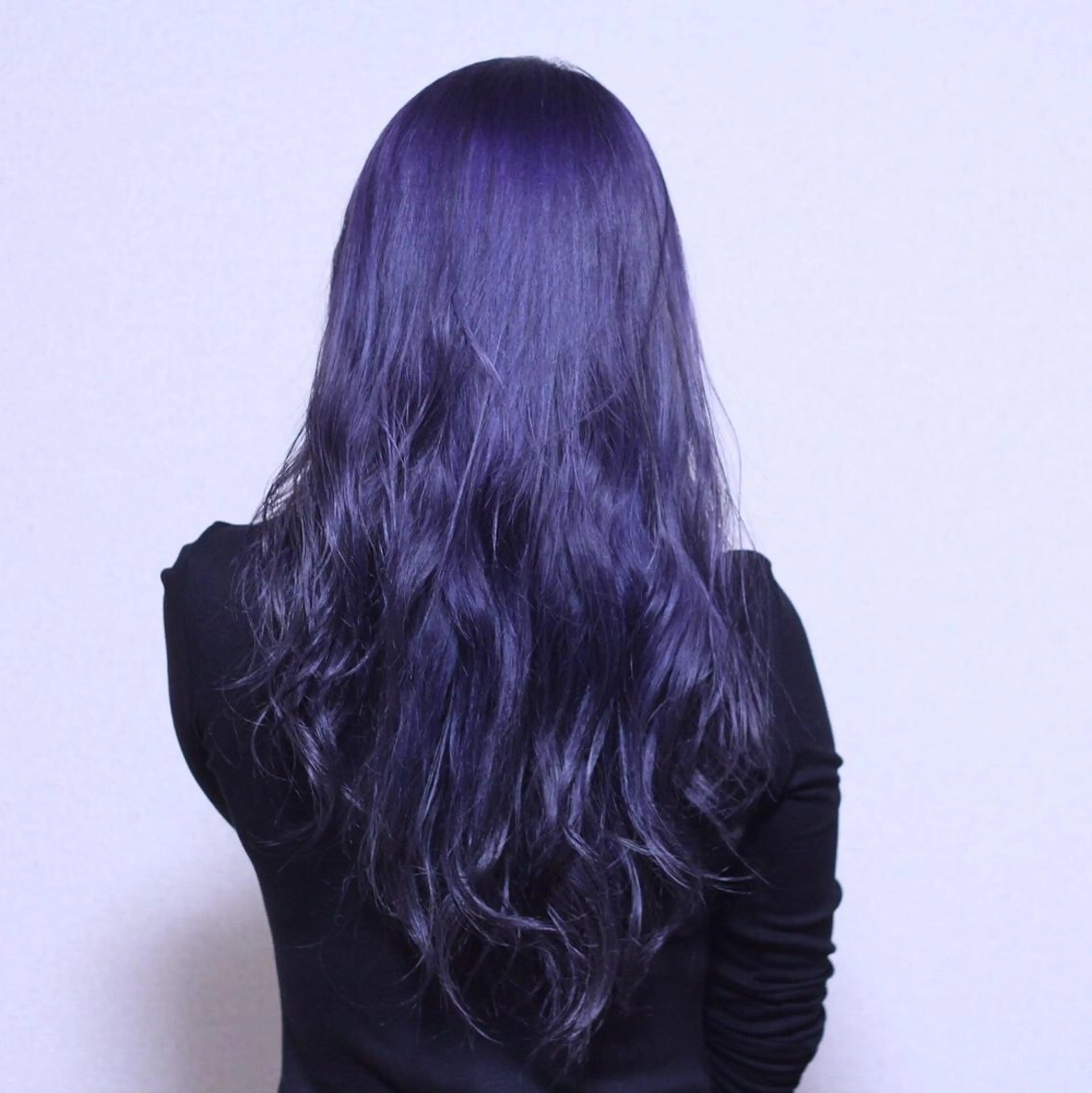 ロング カラー パーマ ブリーチ ブルーカラー ブルーパープル パープルカラー 【Sweep】おじま のぞみのヘアスタイル