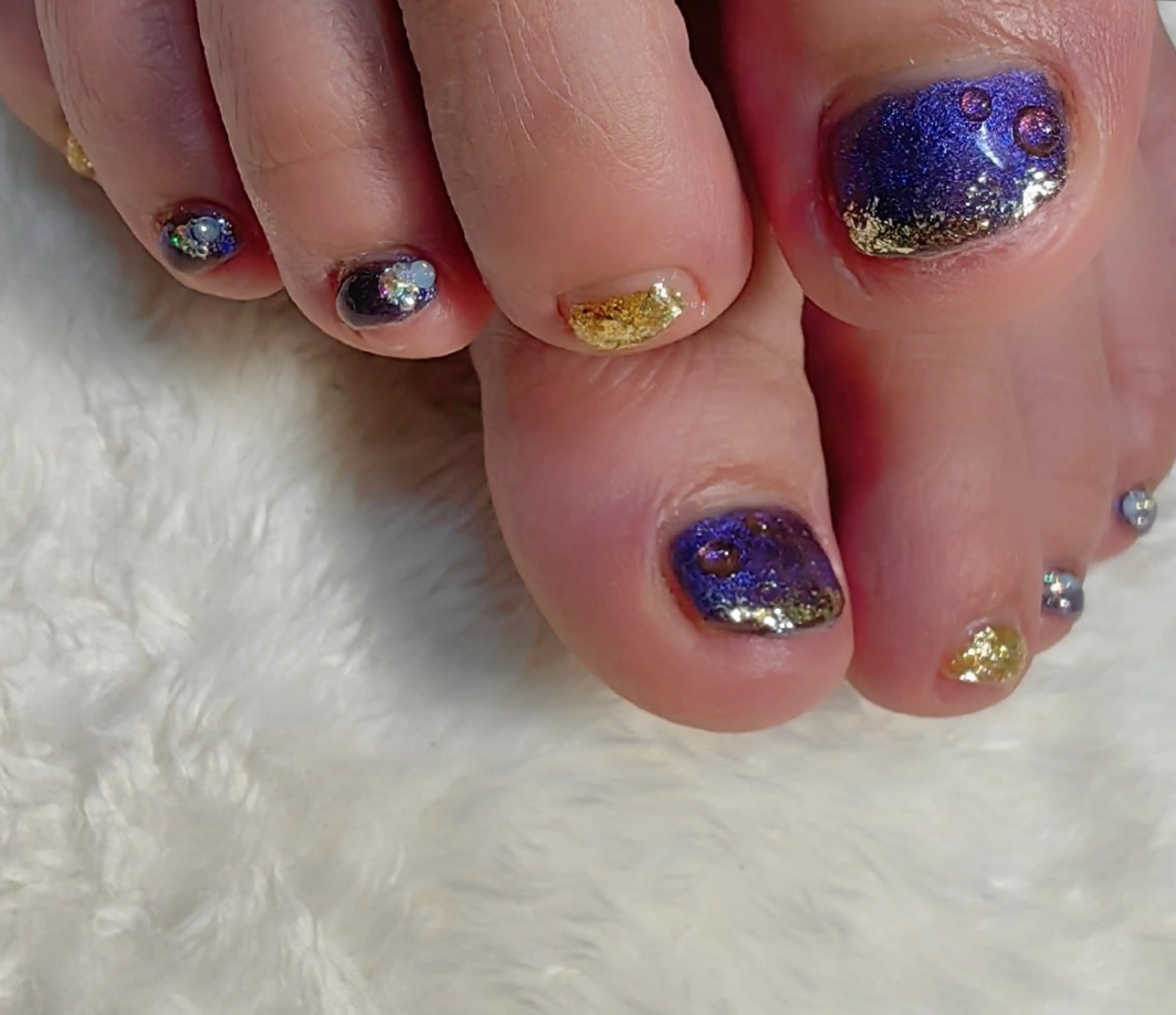 ネイル マグネットネイル フットネイル reve あやののネイルデザイン