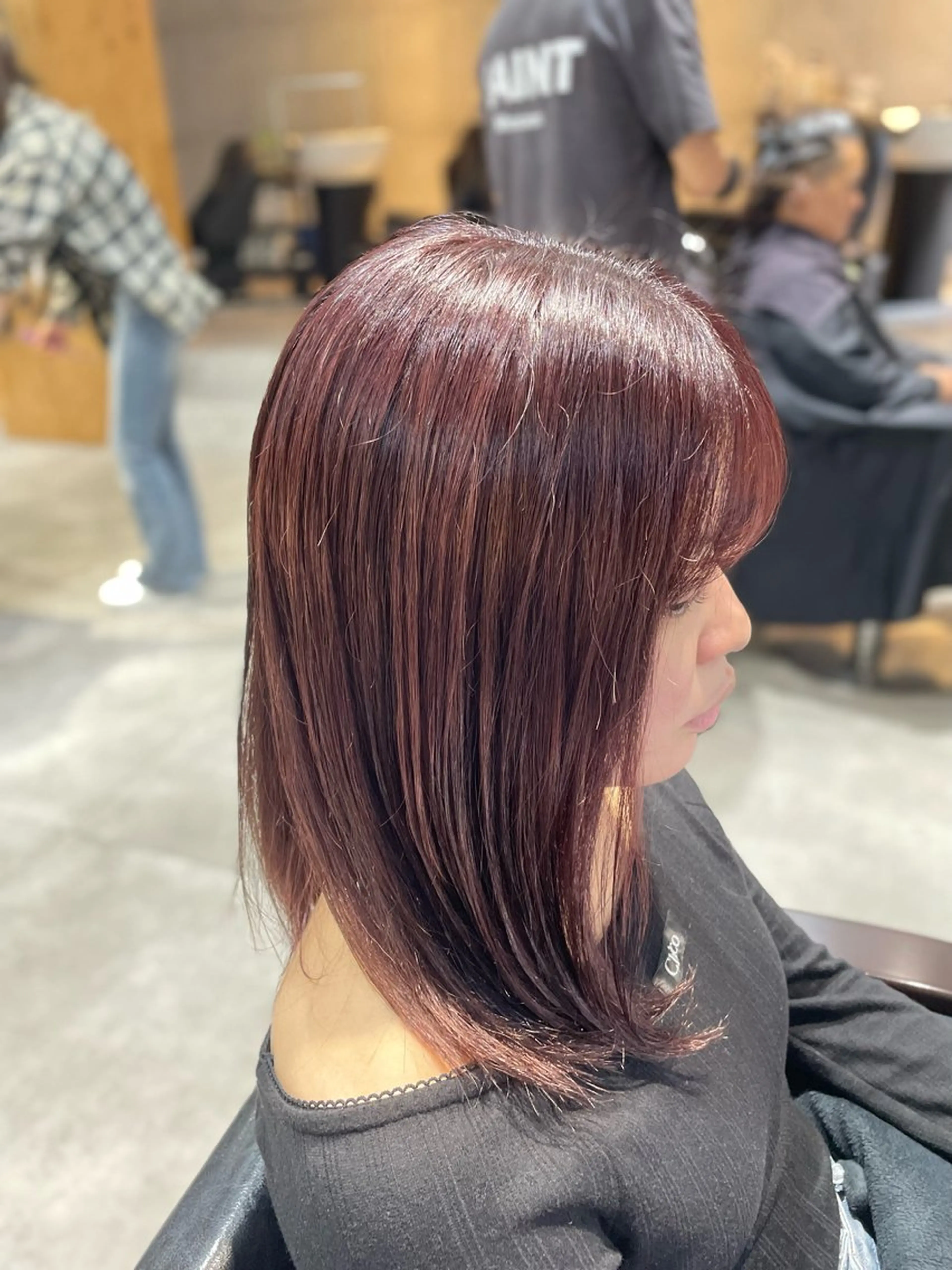 セミロング 小川 楓のヘアスタイル
